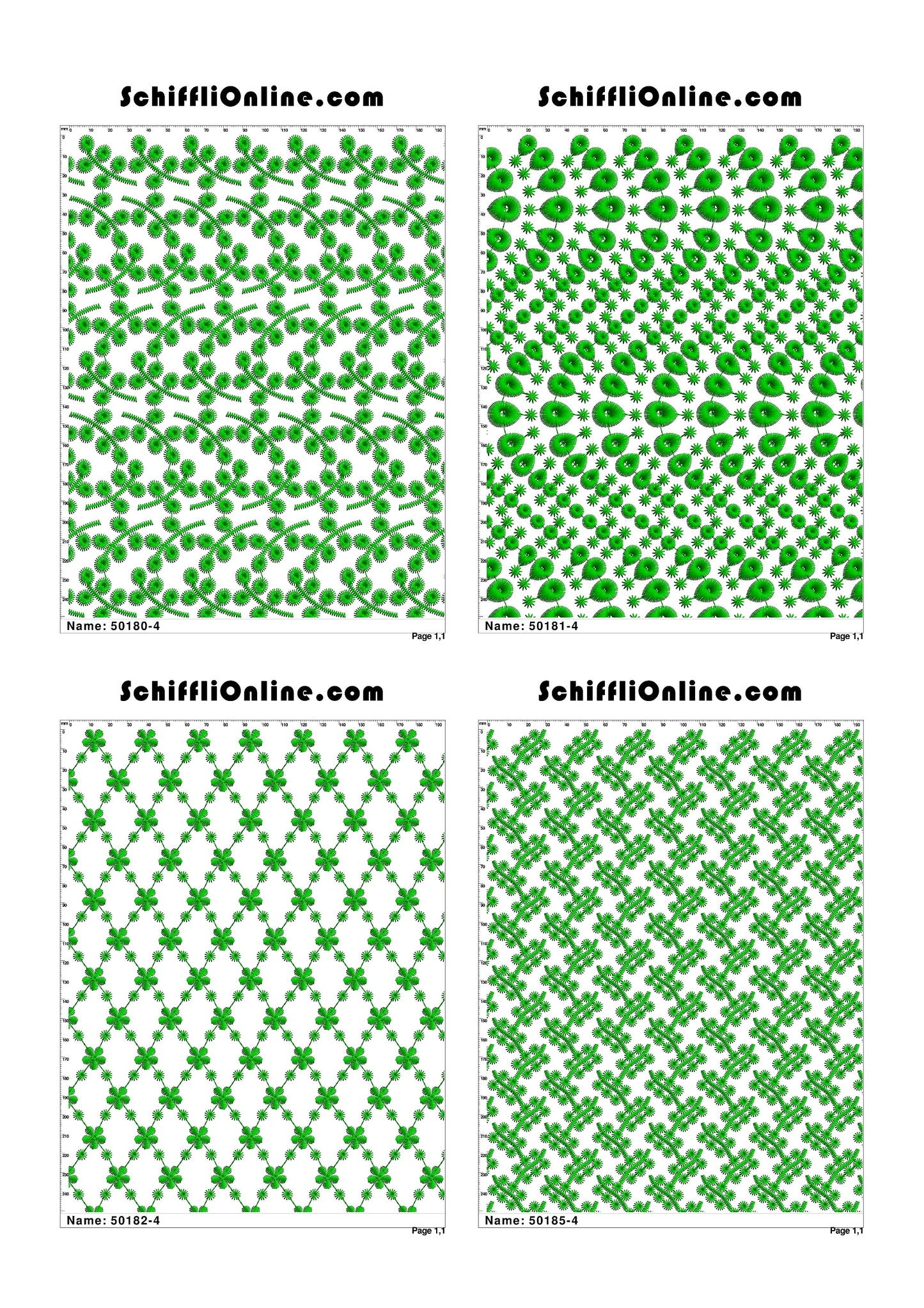 ALLOVER BORER 4X4 VOL 1 - 500 DESIGNS