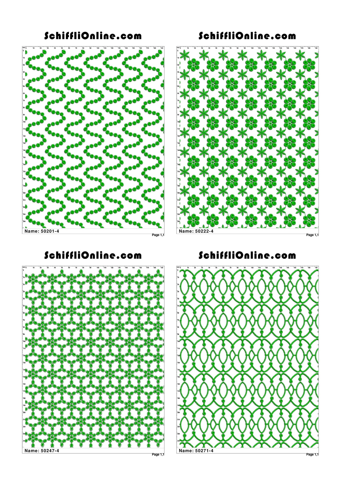 ALLOVER BORER 4X4 VOL 1 - 500 DESIGNS
