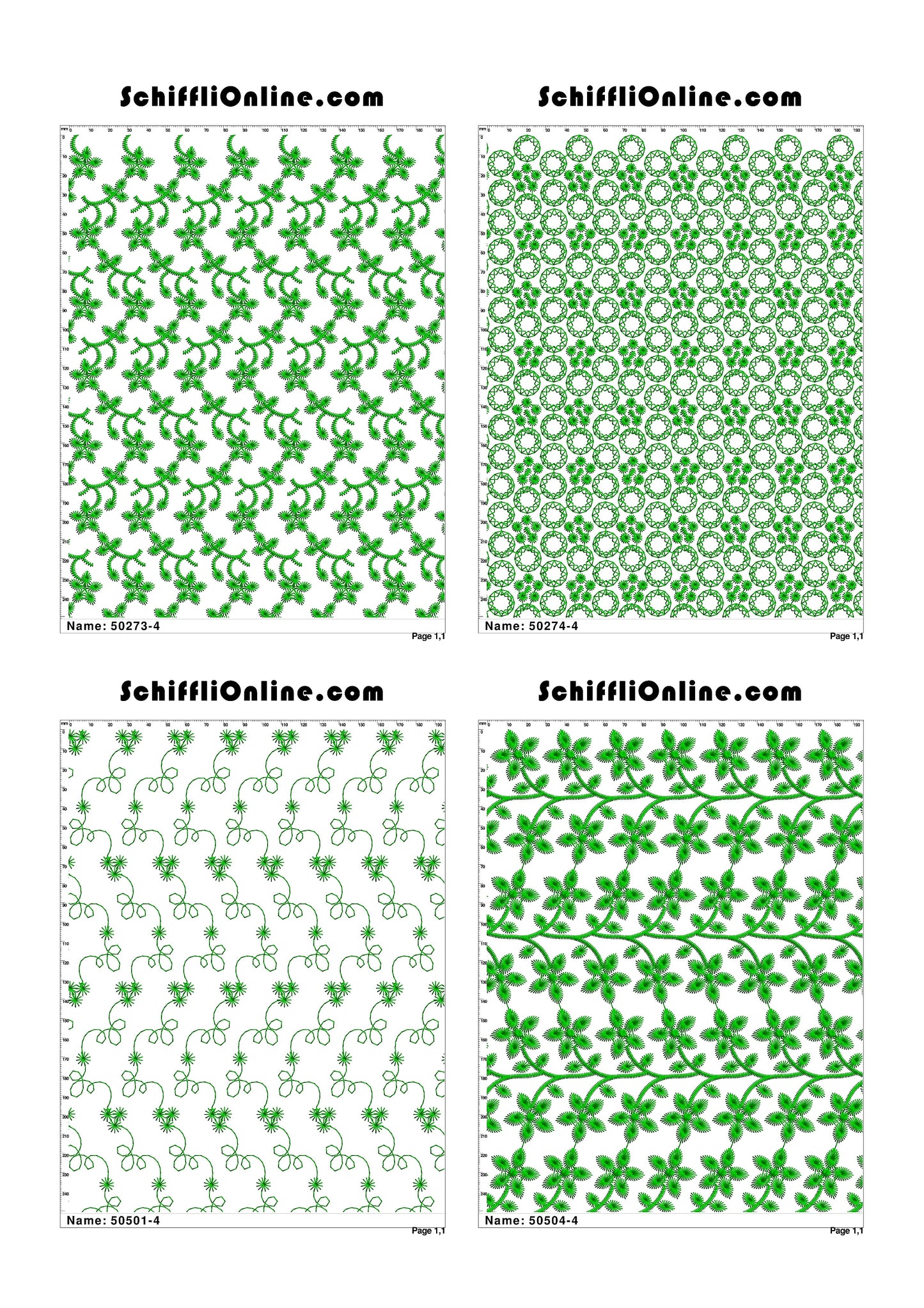 ALLOVER BORER 4X4 VOL 1 - 500 DESIGNS
