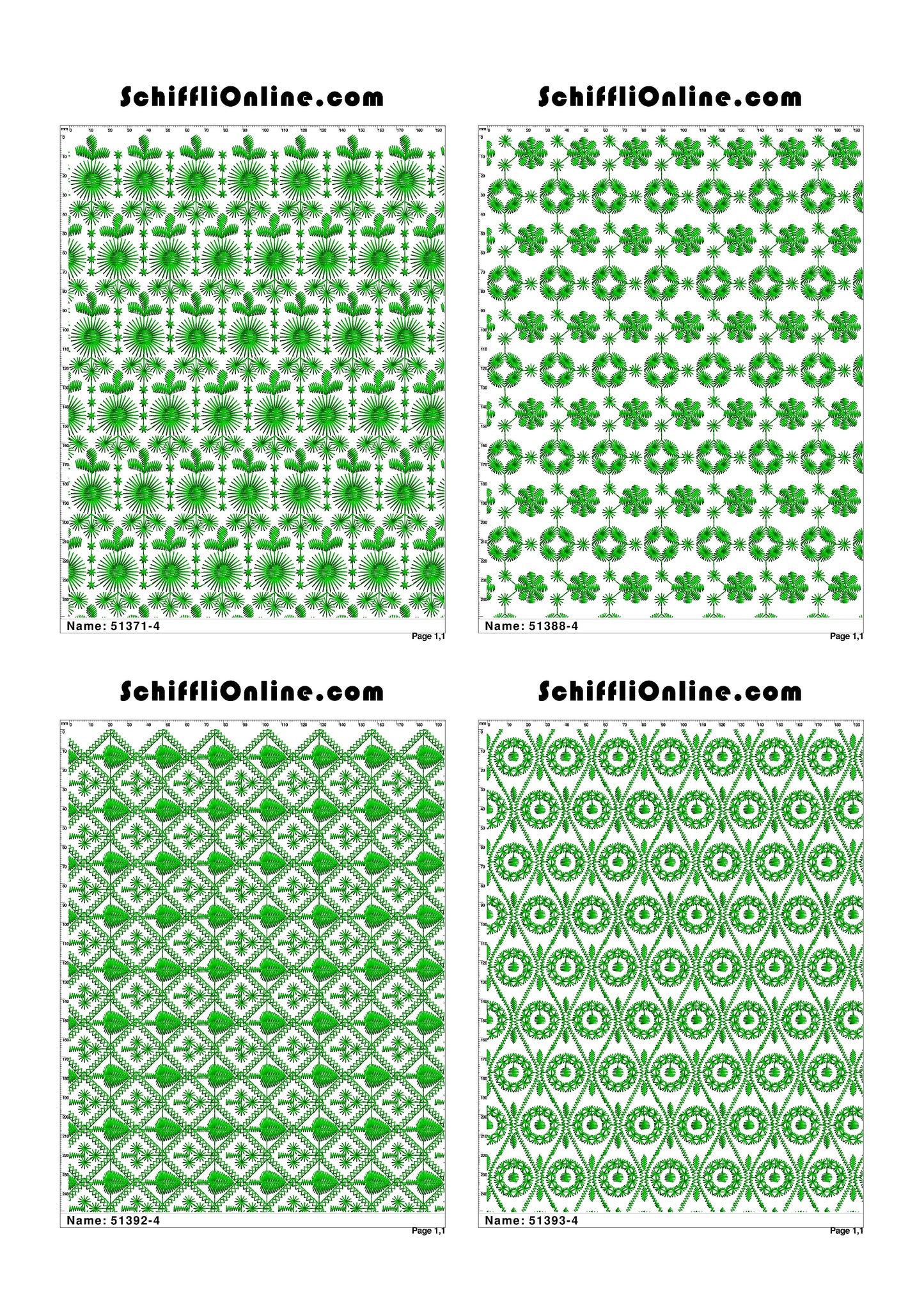 ALLOVER BORER 4X4 VOL 1 - 500 DESIGNS