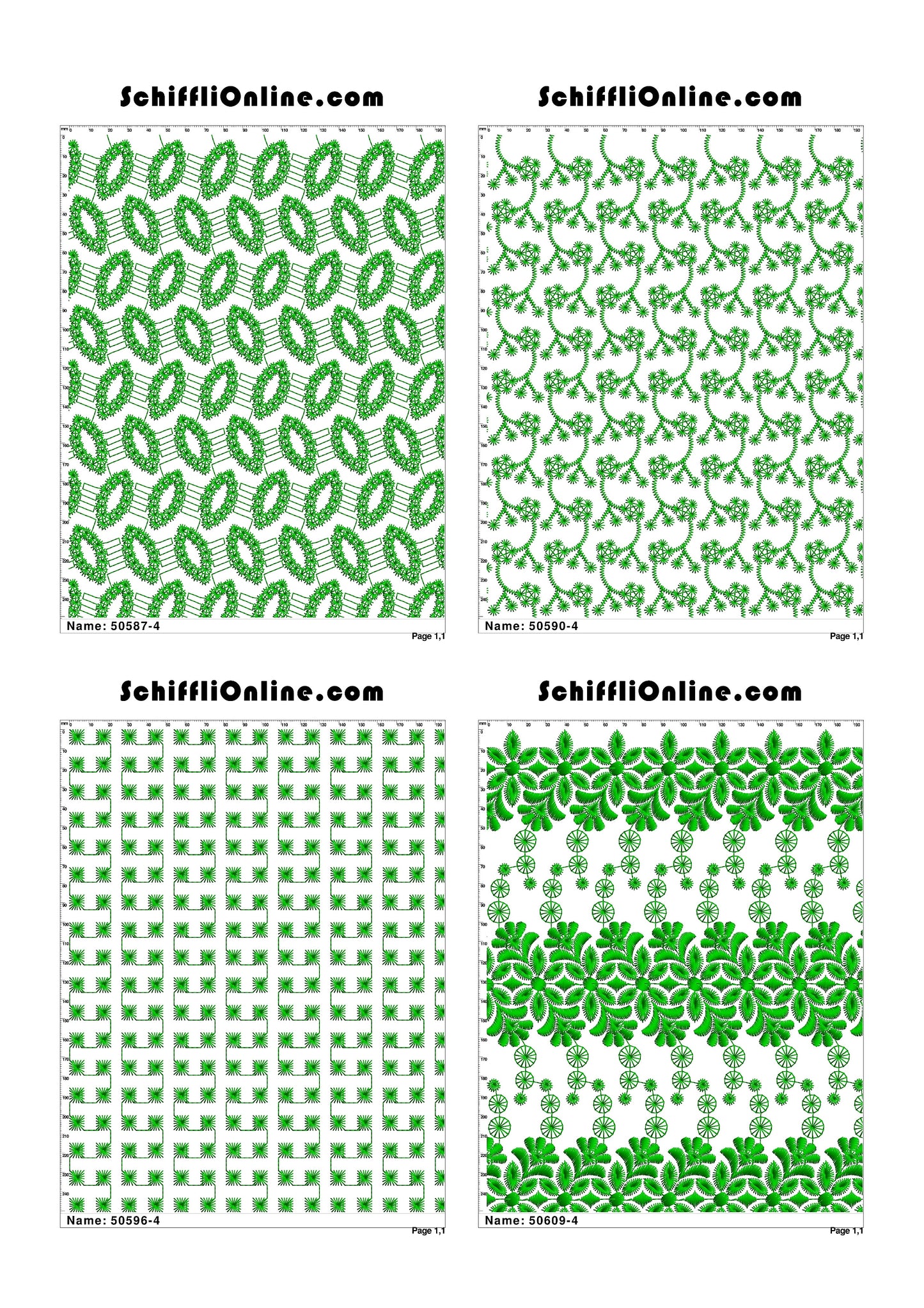 ALLOVER BORER 4X4 VOL 1 - 500 DESIGNS