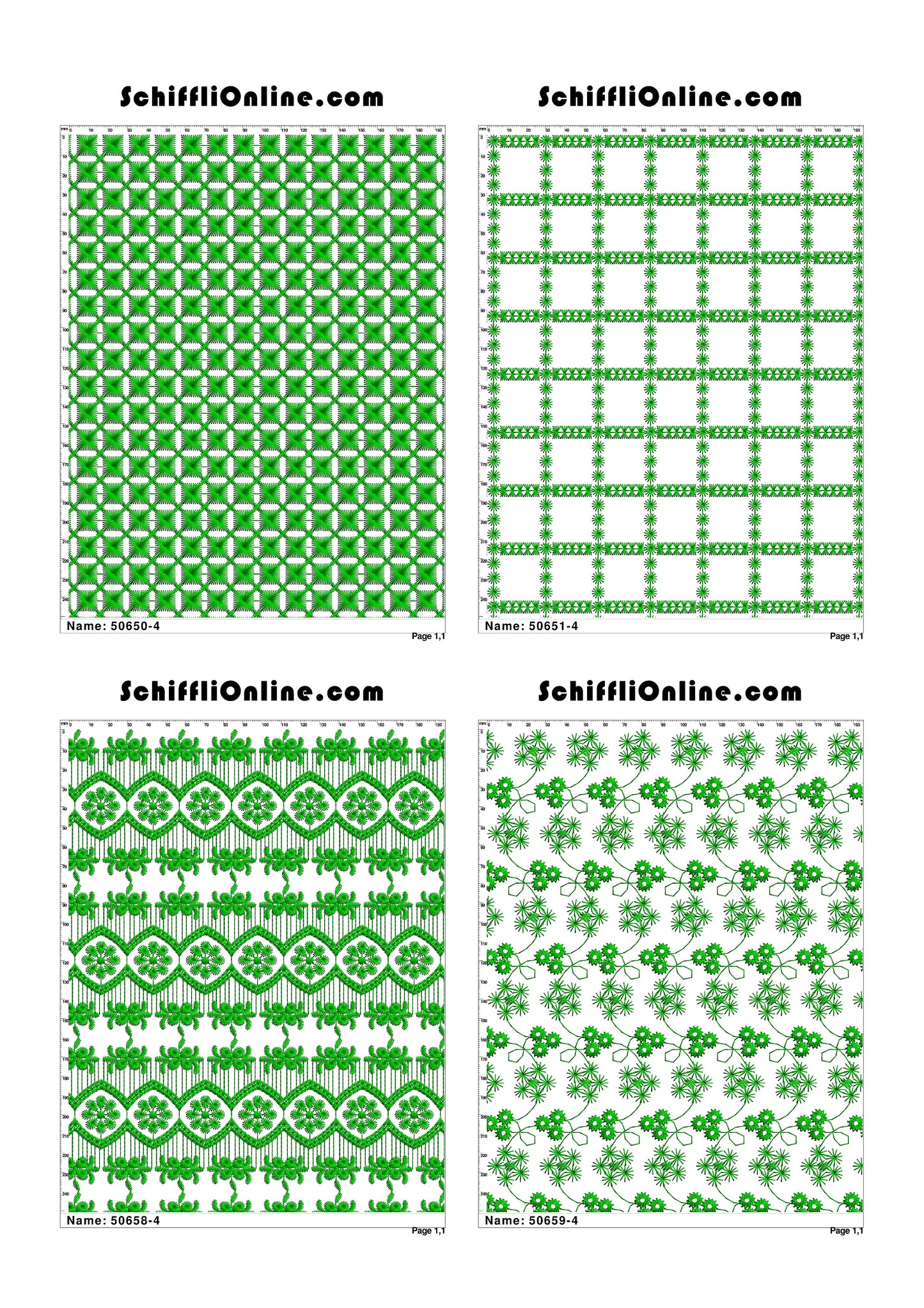 ALLOVER BORER 4X4 VOL 1 - 500 DESIGNS