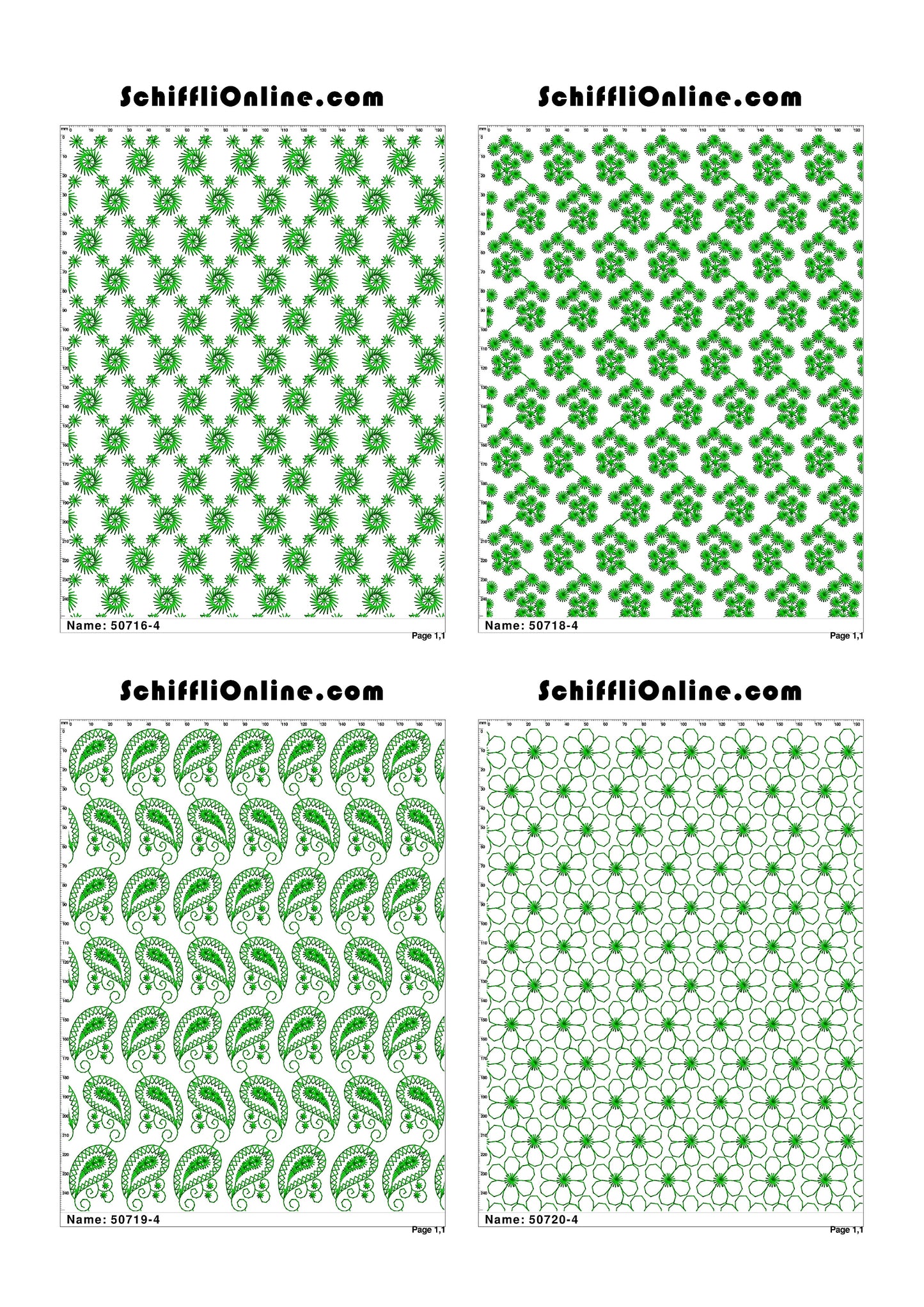 ALLOVER BORER 4X4 VOL 1 - 500 DESIGNS
