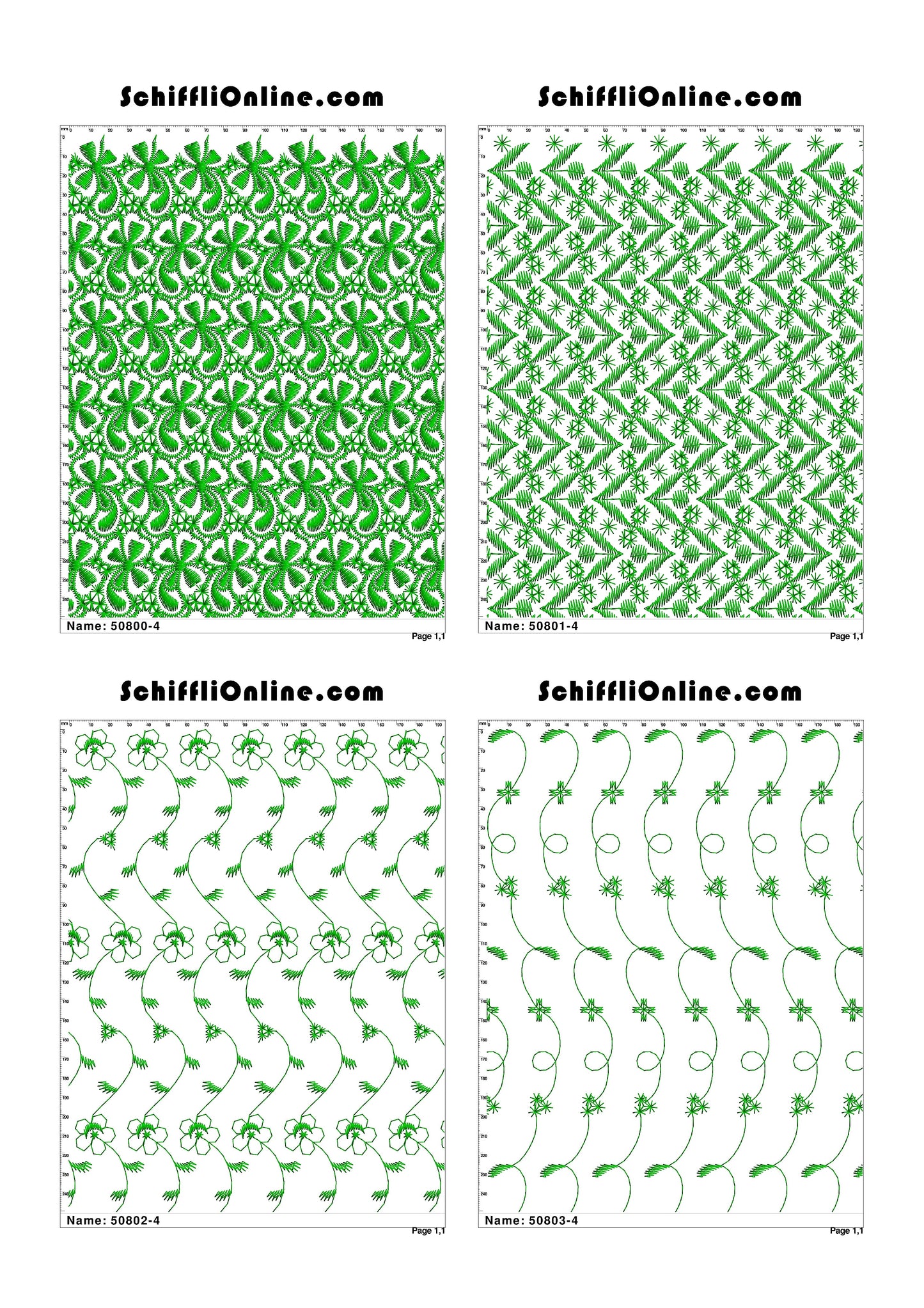 ALLOVER BORER 4X4 VOL 1 - 500 DESIGNS
