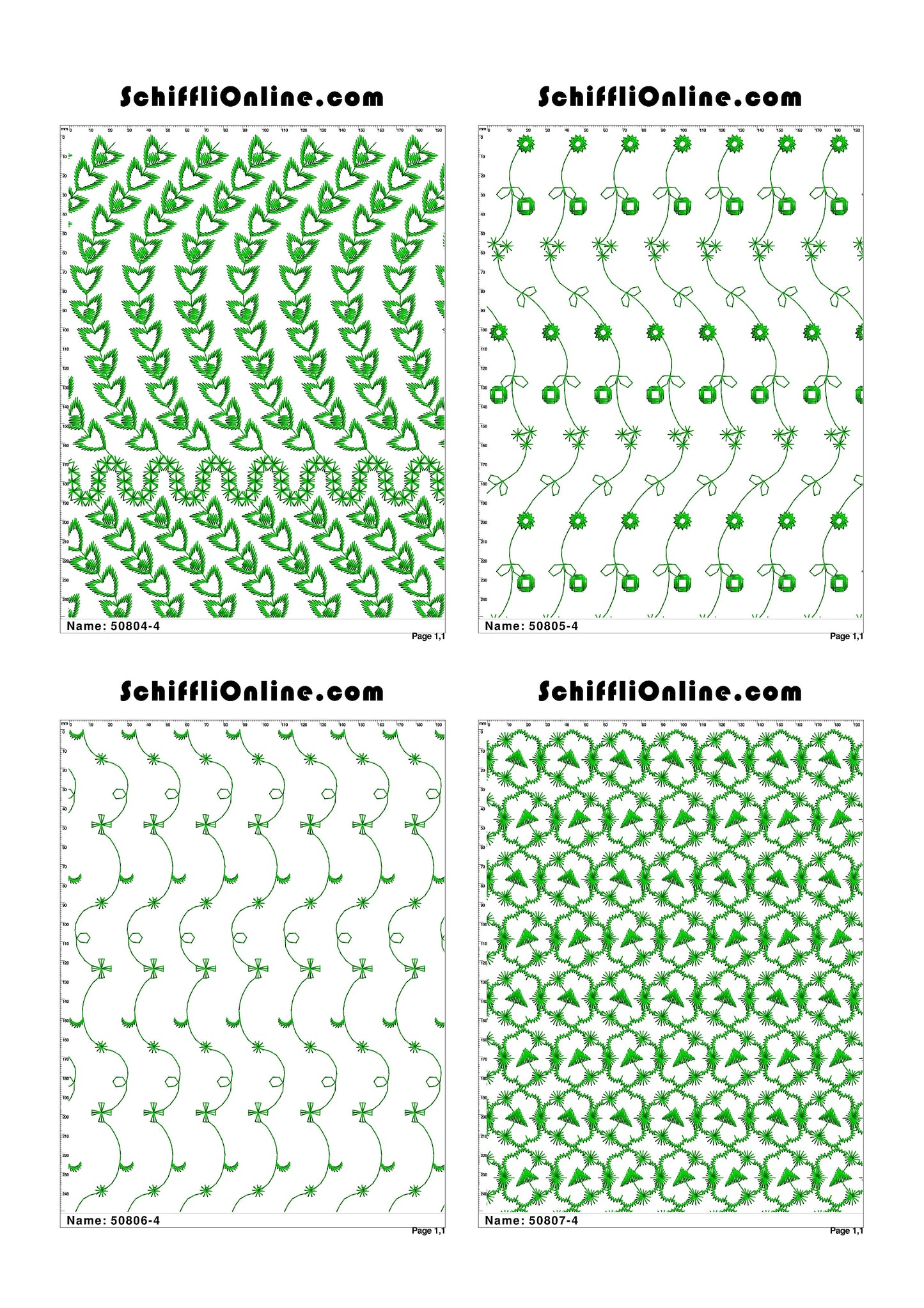 ALLOVER BORER 4X4 VOL 1 - 500 DESIGNS