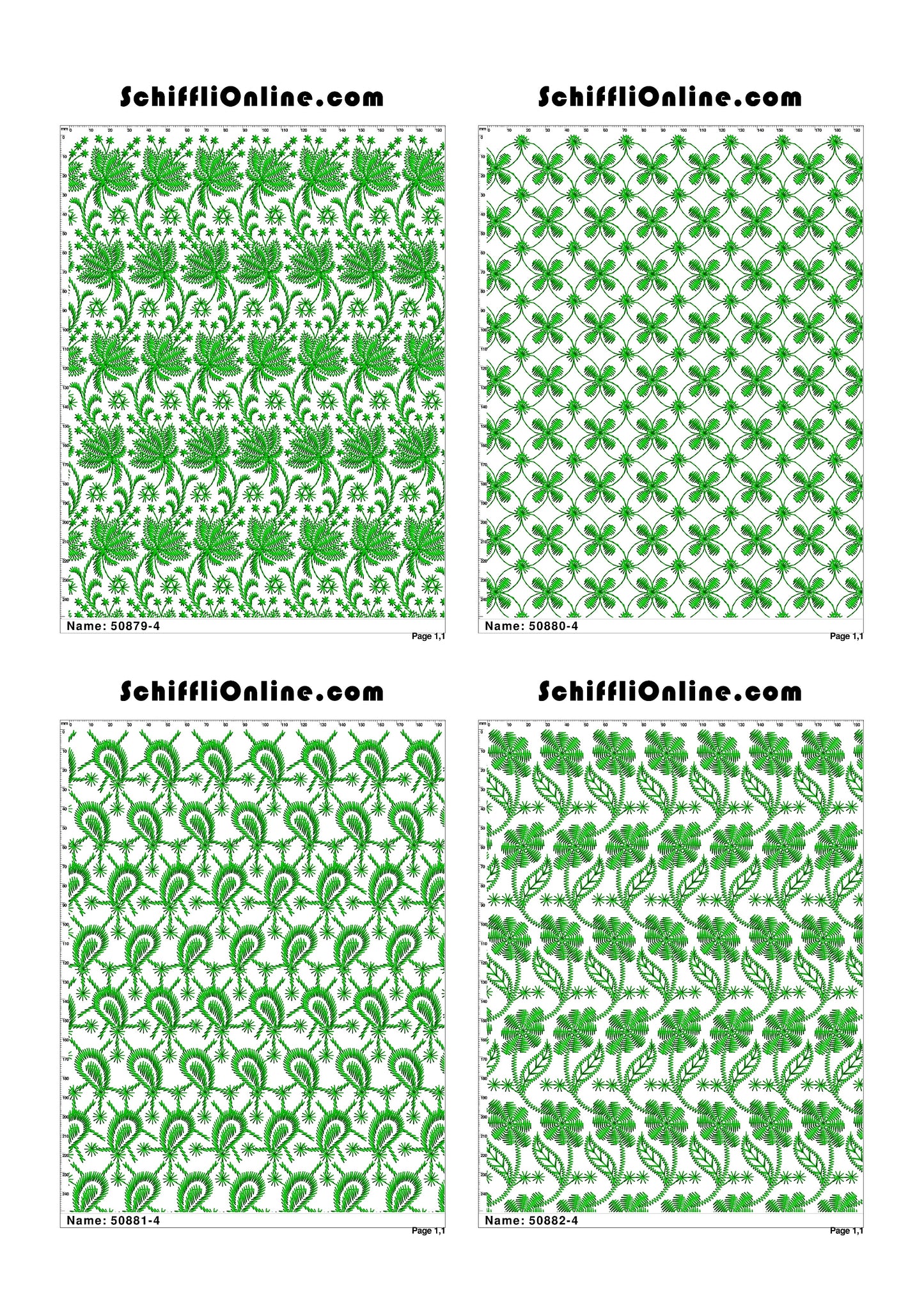 ALLOVER BORER 4X4 VOL 1 - 500 DESIGNS