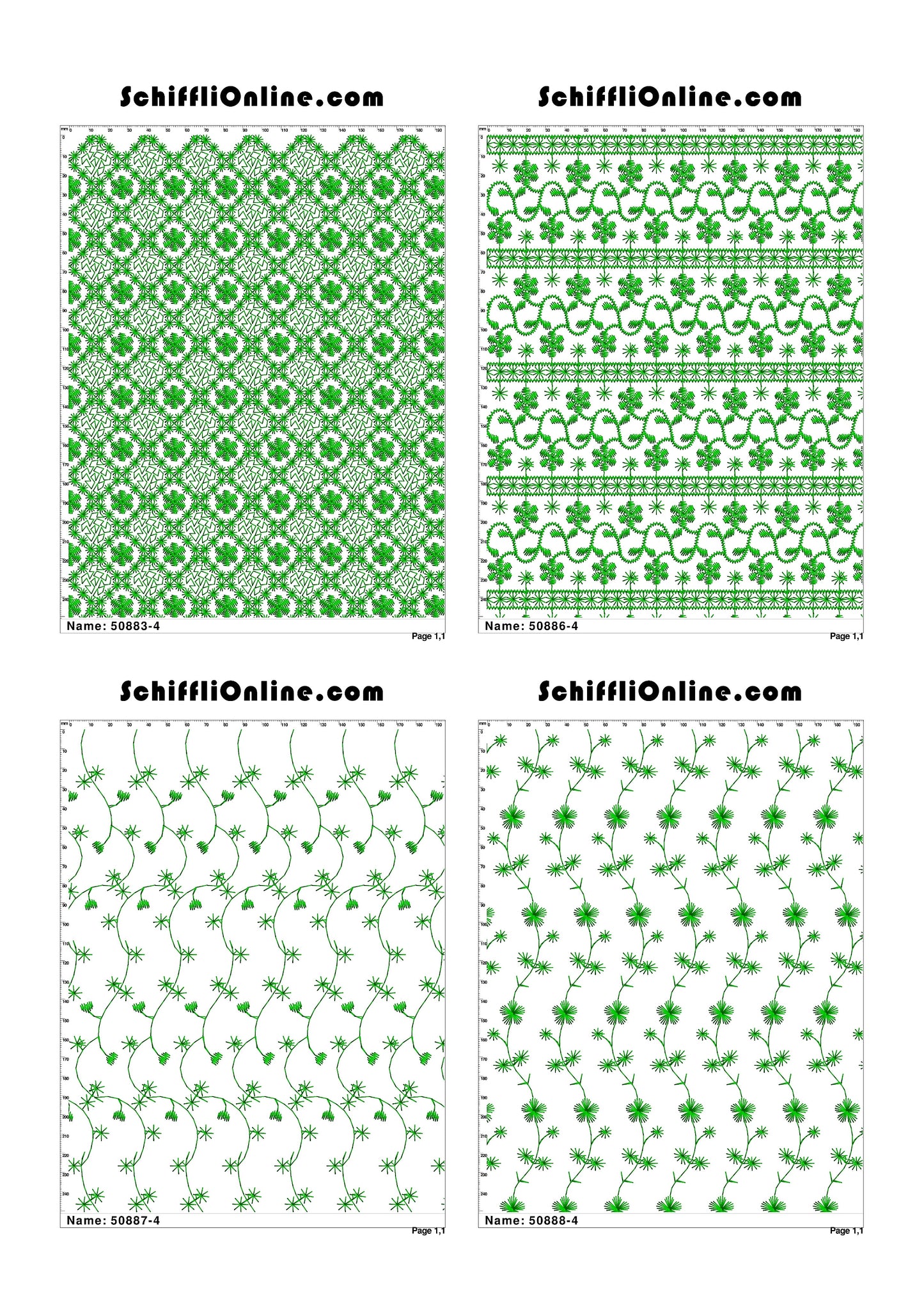 ALLOVER BORER 4X4 VOL 1 - 500 DESIGNS