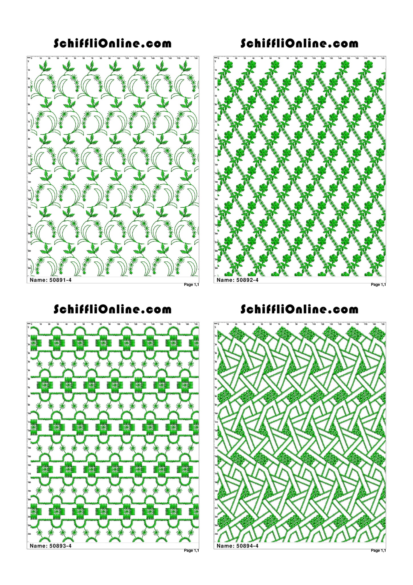 ALLOVER BORER 4X4 VOL 1 - 500 DESIGNS
