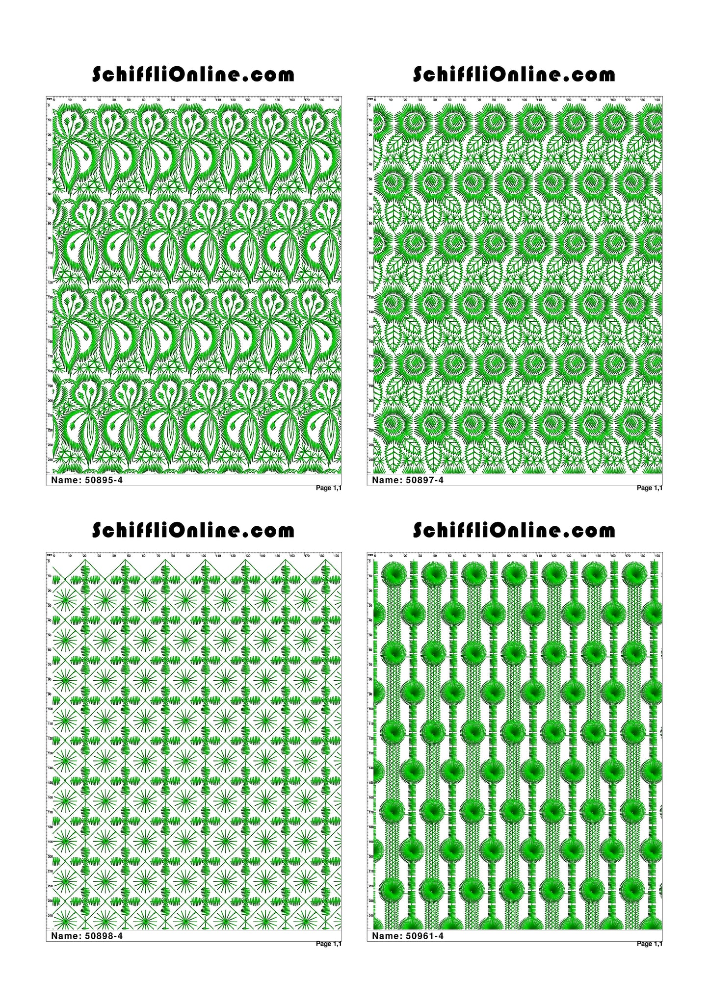 ALLOVER BORER 4X4 VOL 1 - 500 DESIGNS