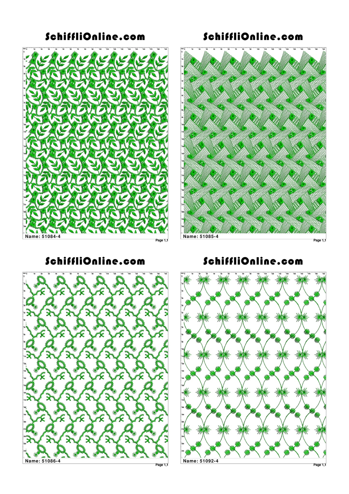 ALLOVER BORER 4X4 VOL 1 - 500 DESIGNS