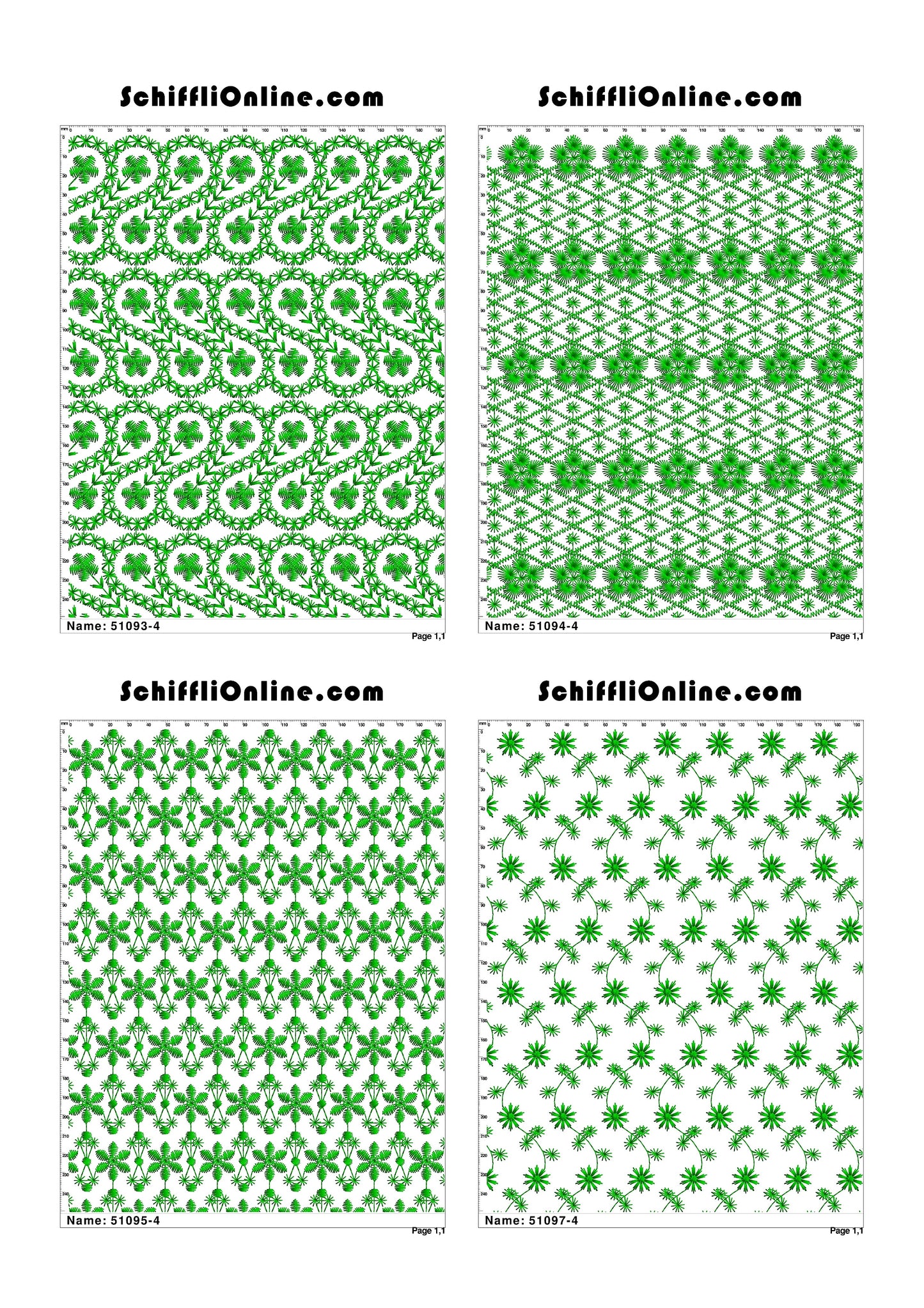 ALLOVER BORER 4X4 VOL 1 - 500 DESIGNS