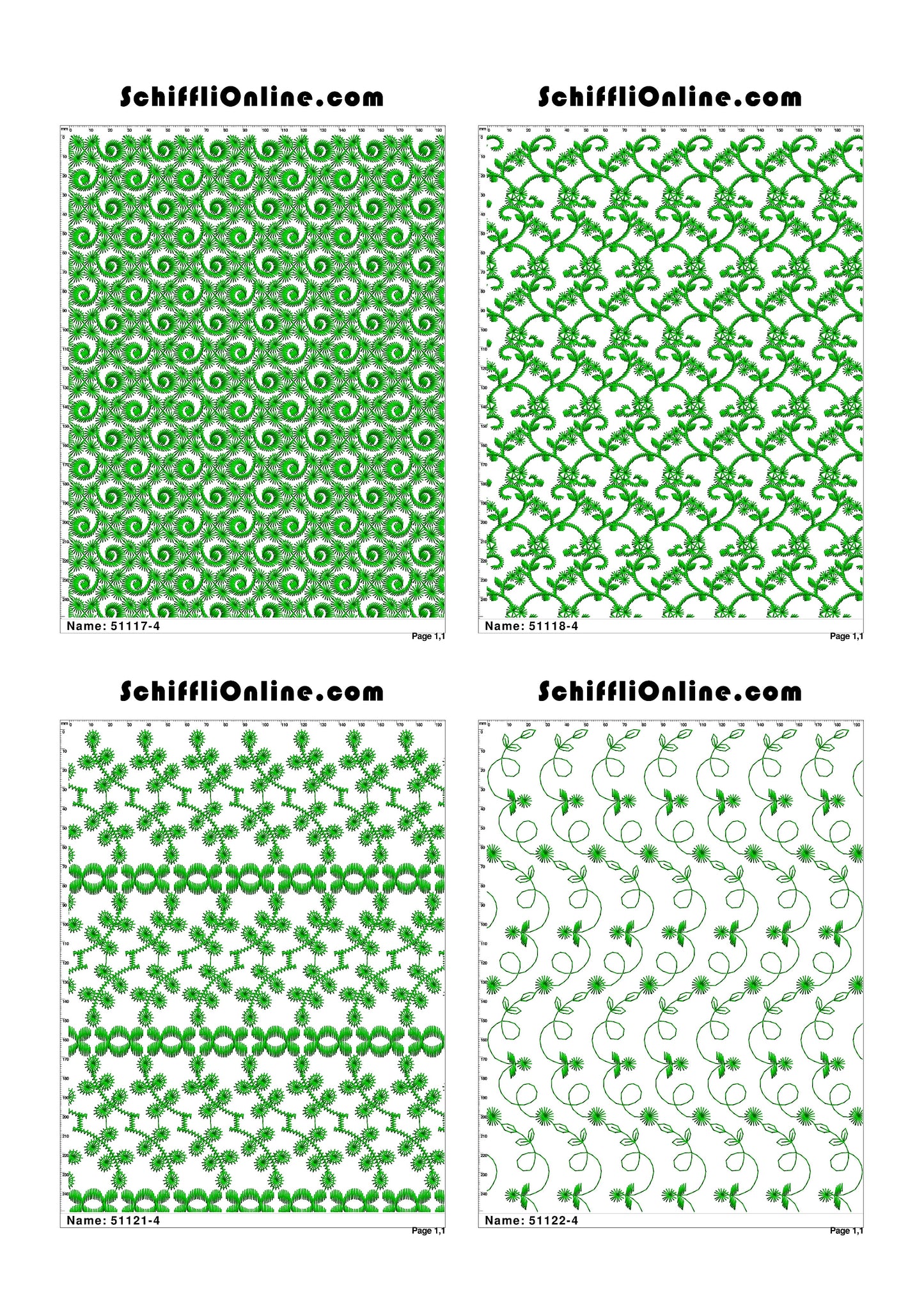 ALLOVER BORER 4X4 VOL 1 - 500 DESIGNS