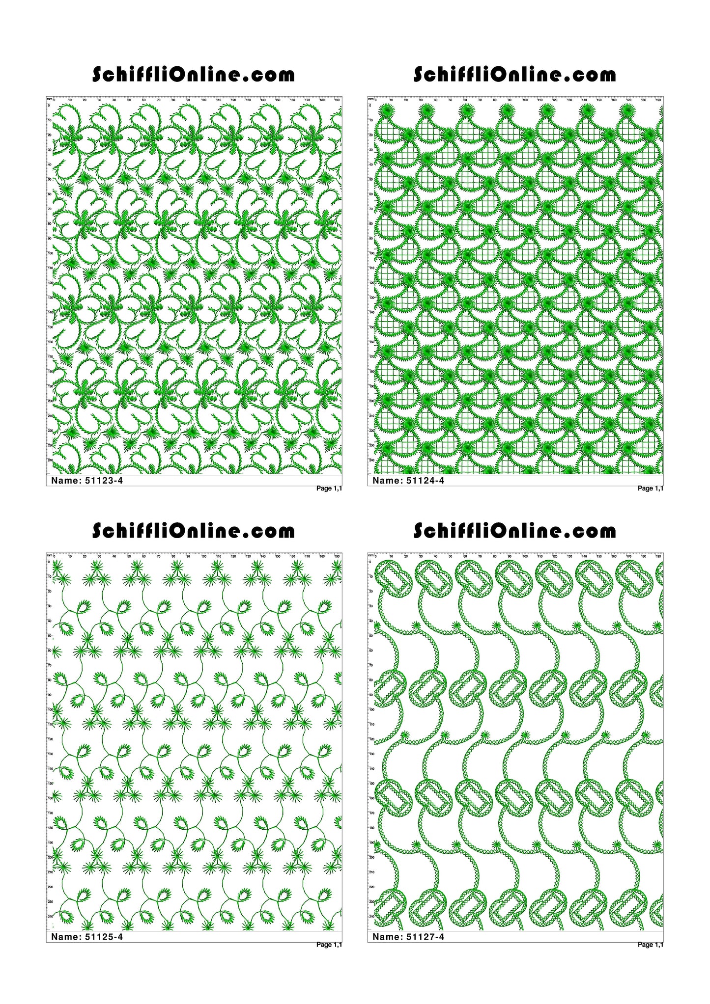 ALLOVER BORER 4X4 VOL 1 - 500 DESIGNS
