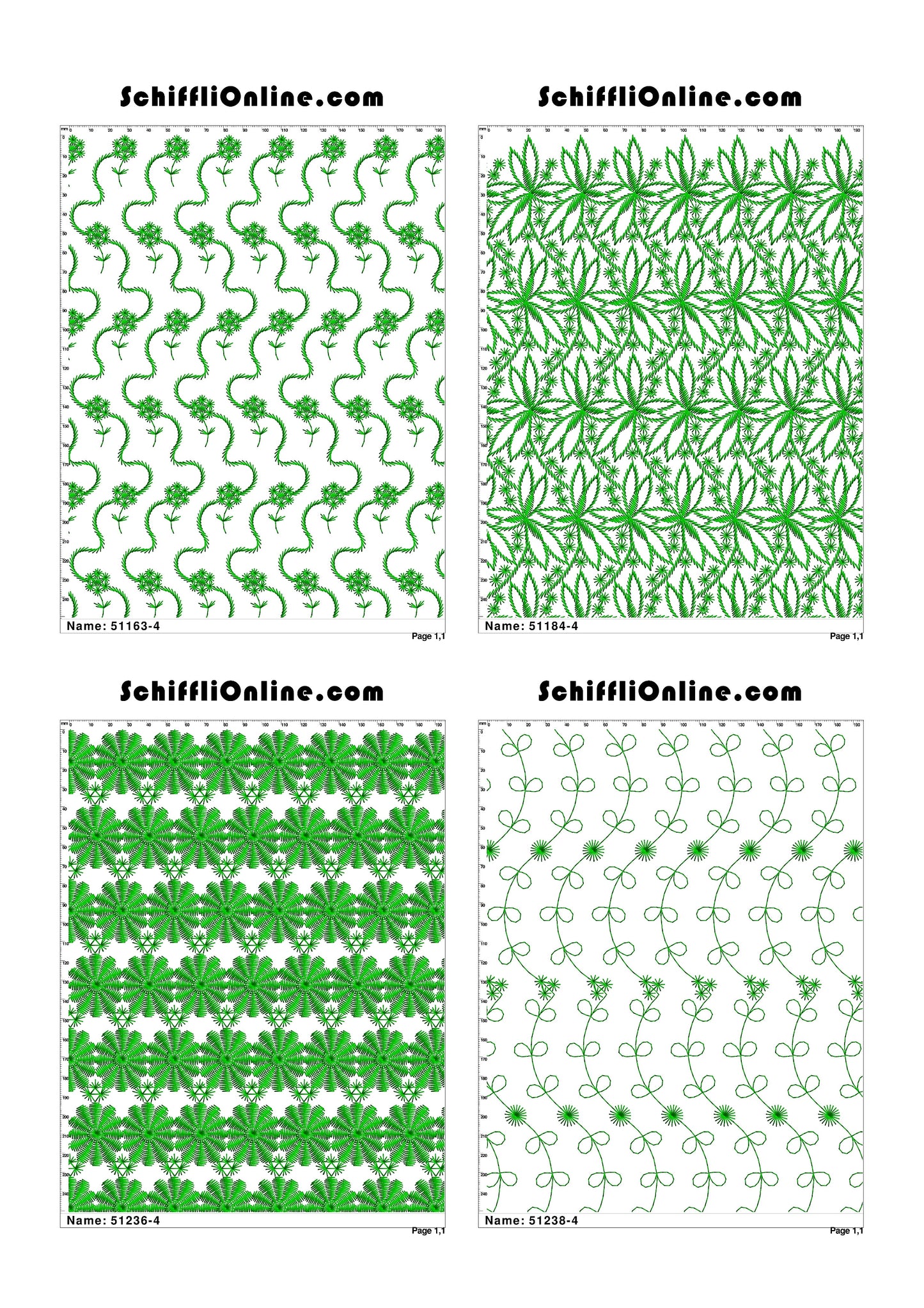 ALLOVER BORER 4X4 VOL 1 - 500 DESIGNS