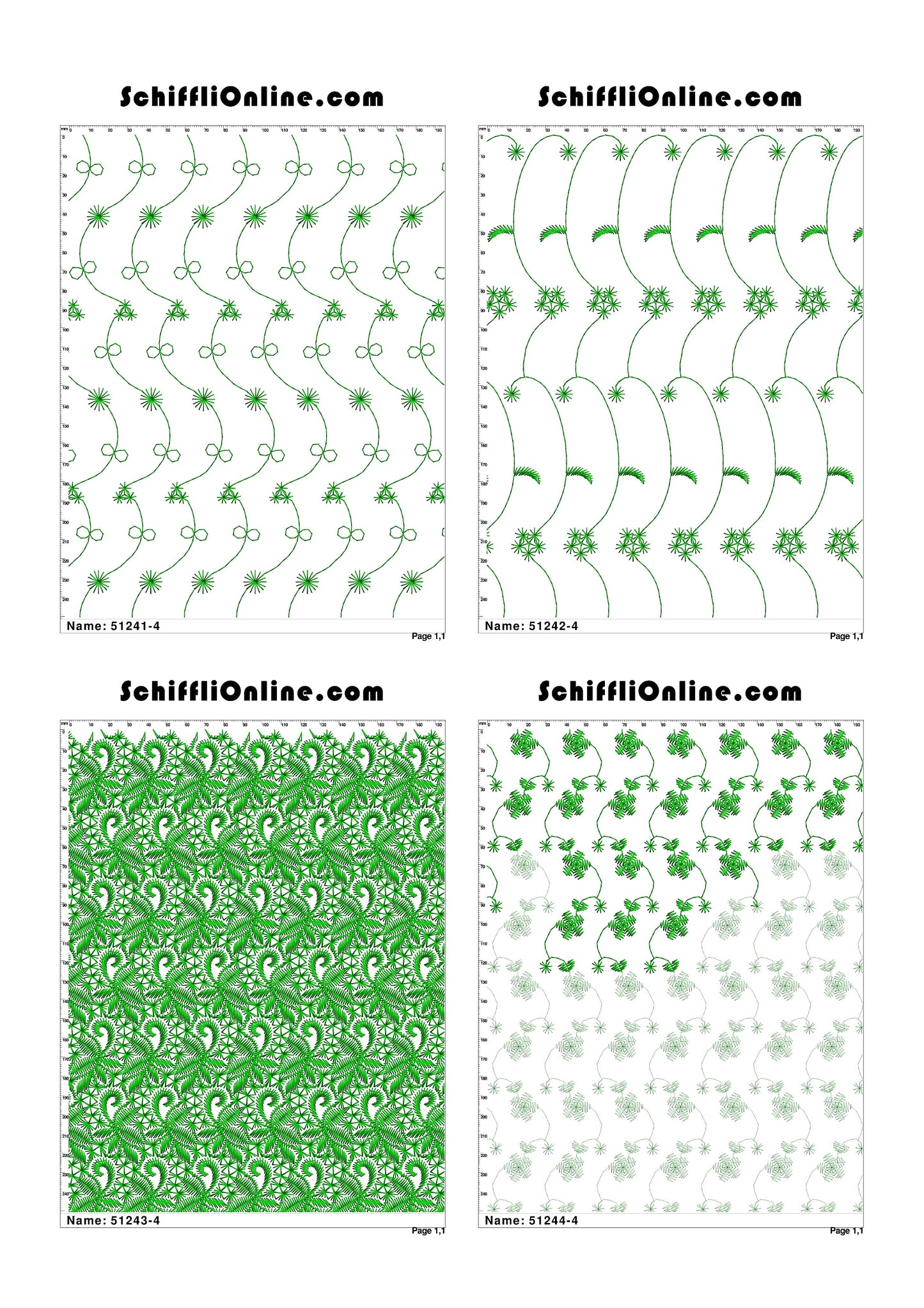 ALLOVER BORER 4X4 VOL 1 - 500 DESIGNS