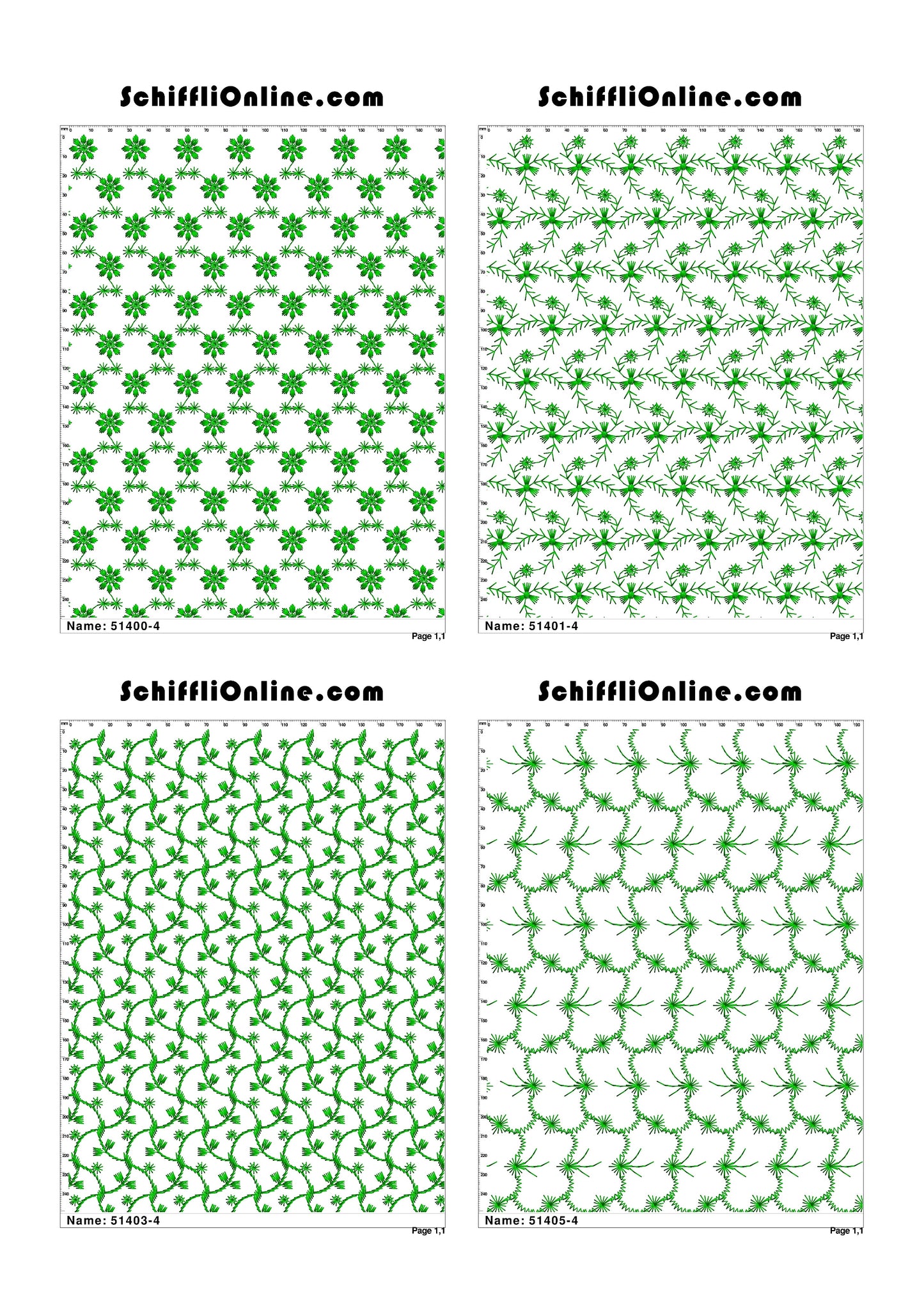 ALLOVER BORER 4X4 VOL 1 - 500 DESIGNS