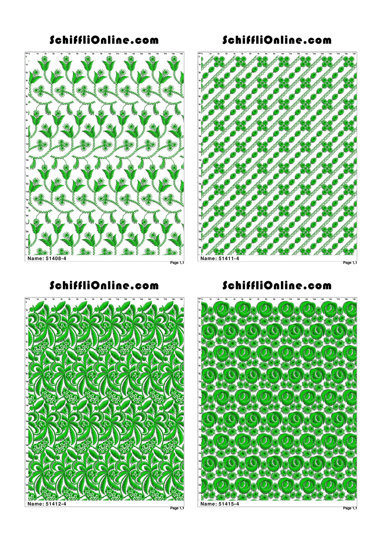 ALLOVER BORER 4X4 VOL 1 - 500 DESIGNS