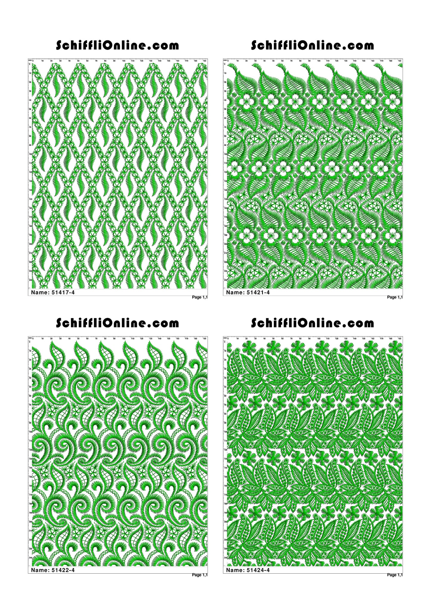 ALLOVER BORER 4X4 VOL 1 - 500 DESIGNS