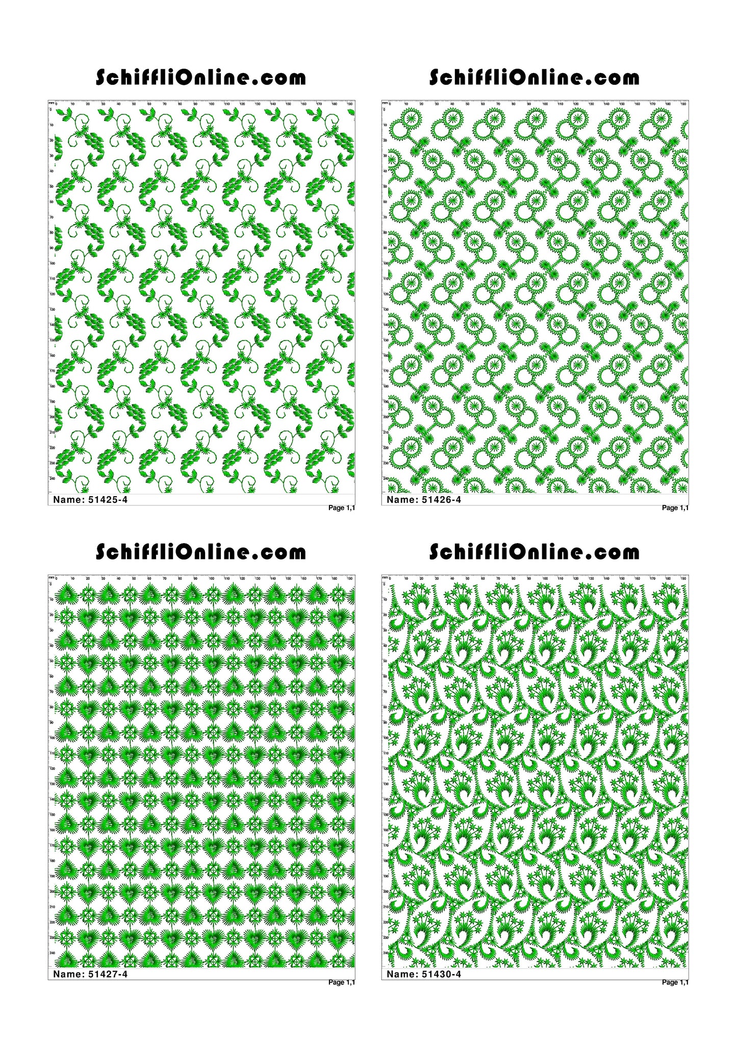 ALLOVER BORER 4X4 VOL 1 - 500 DESIGNS