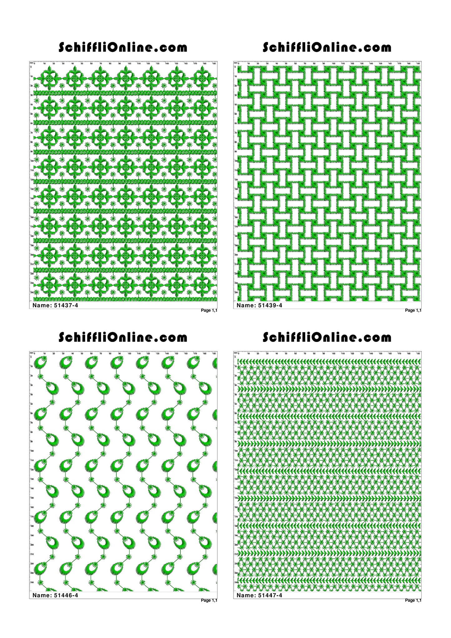 ALLOVER BORER 4X4 VOL 1 - 500 DESIGNS