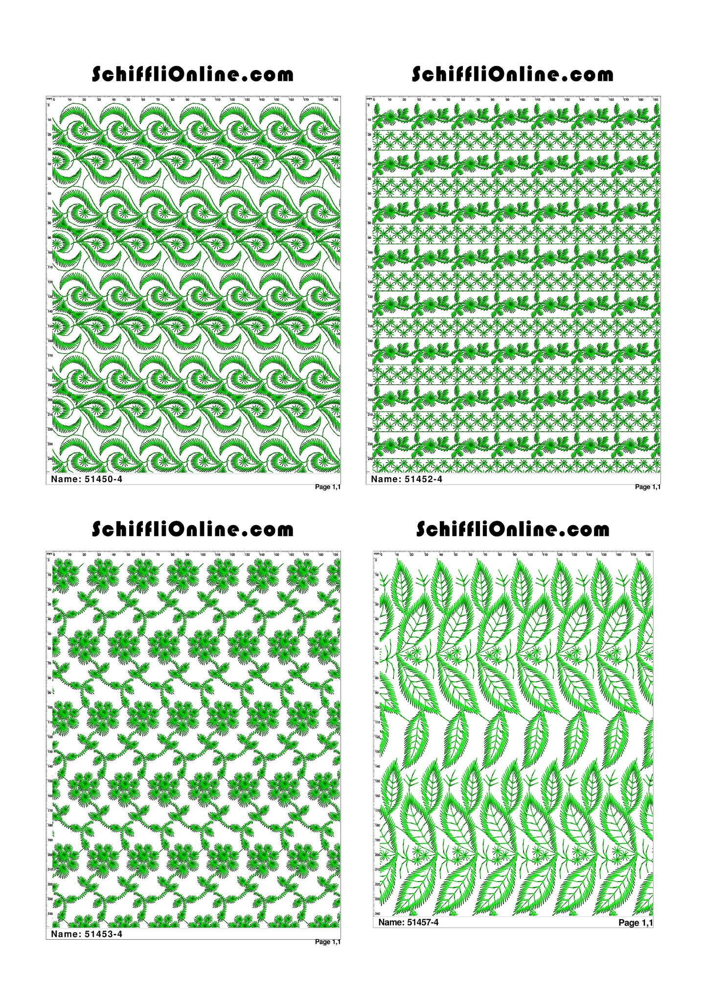 ALLOVER BORER 4X4 VOL 1 - 500 DESIGNS