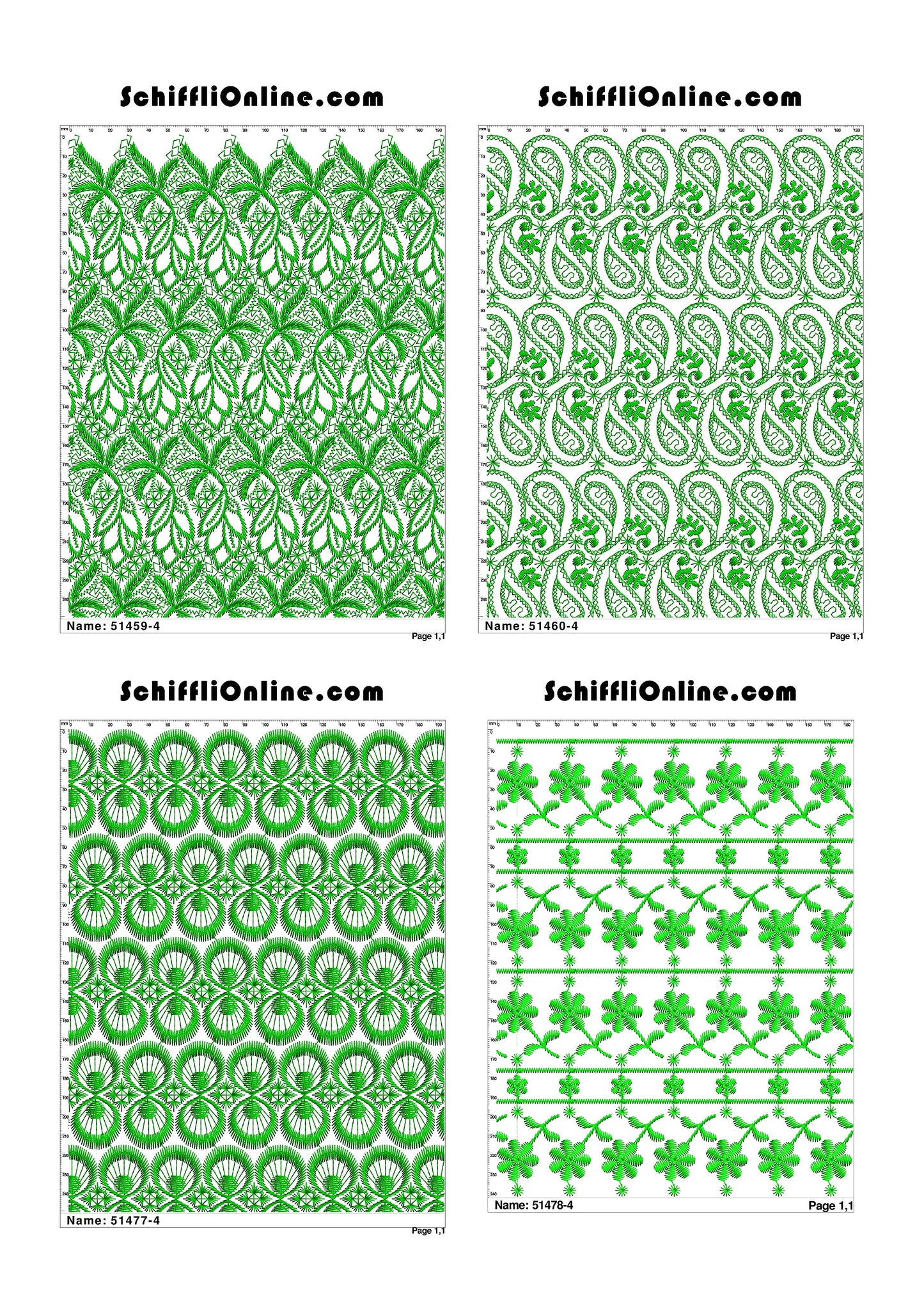 ALLOVER BORER 4X4 VOL 1 - 500 DESIGNS