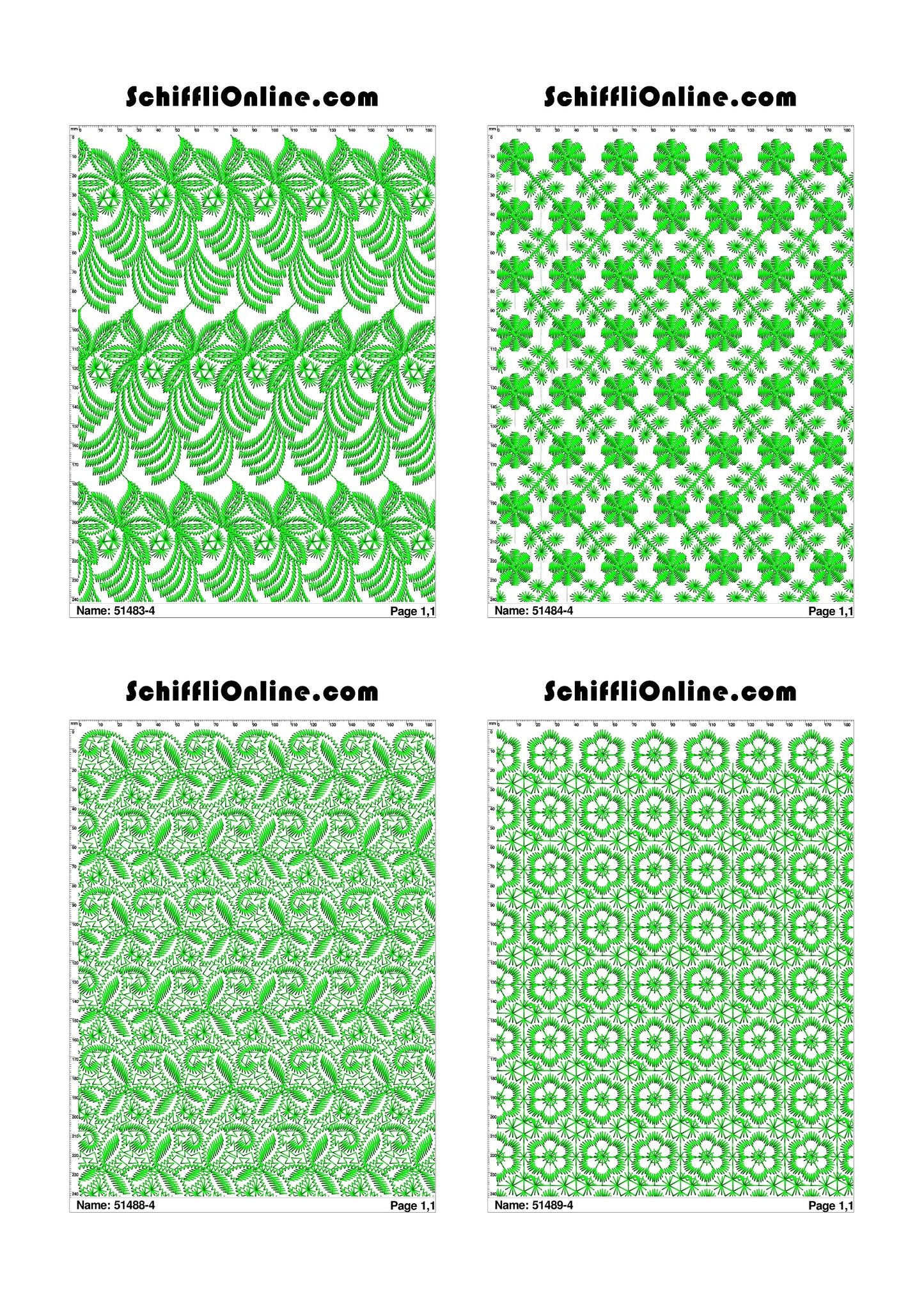 ALLOVER BORER 4X4 VOL 1 - 500 DESIGNS