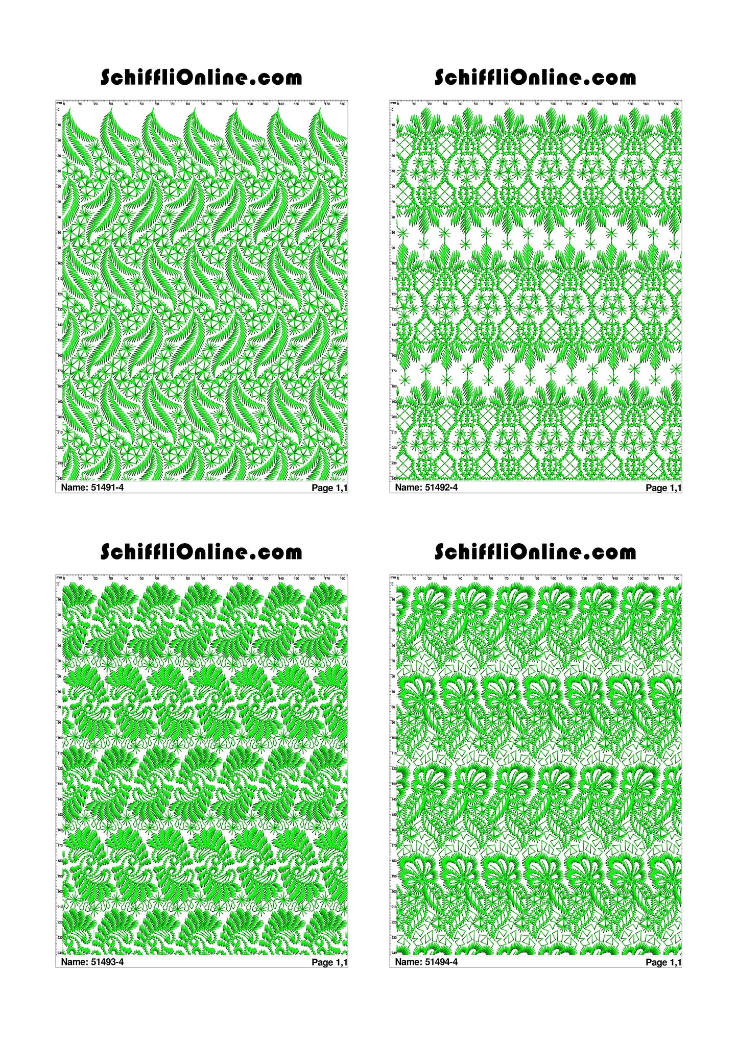 ALLOVER BORER 4X4 VOL 1 - 500 DESIGNS
