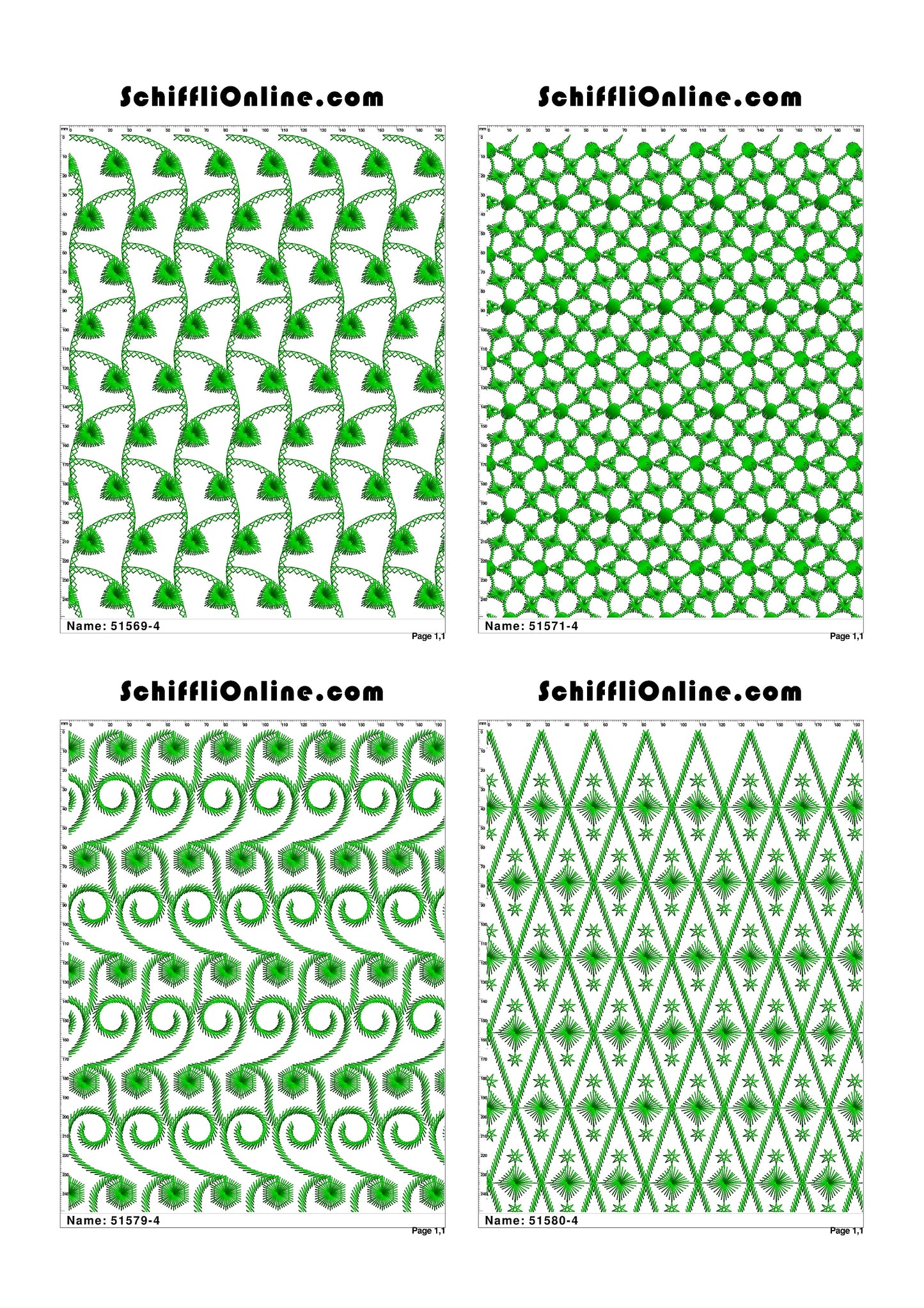 ALLOVER BORER 4X4 VOL 1 - 500 DESIGNS