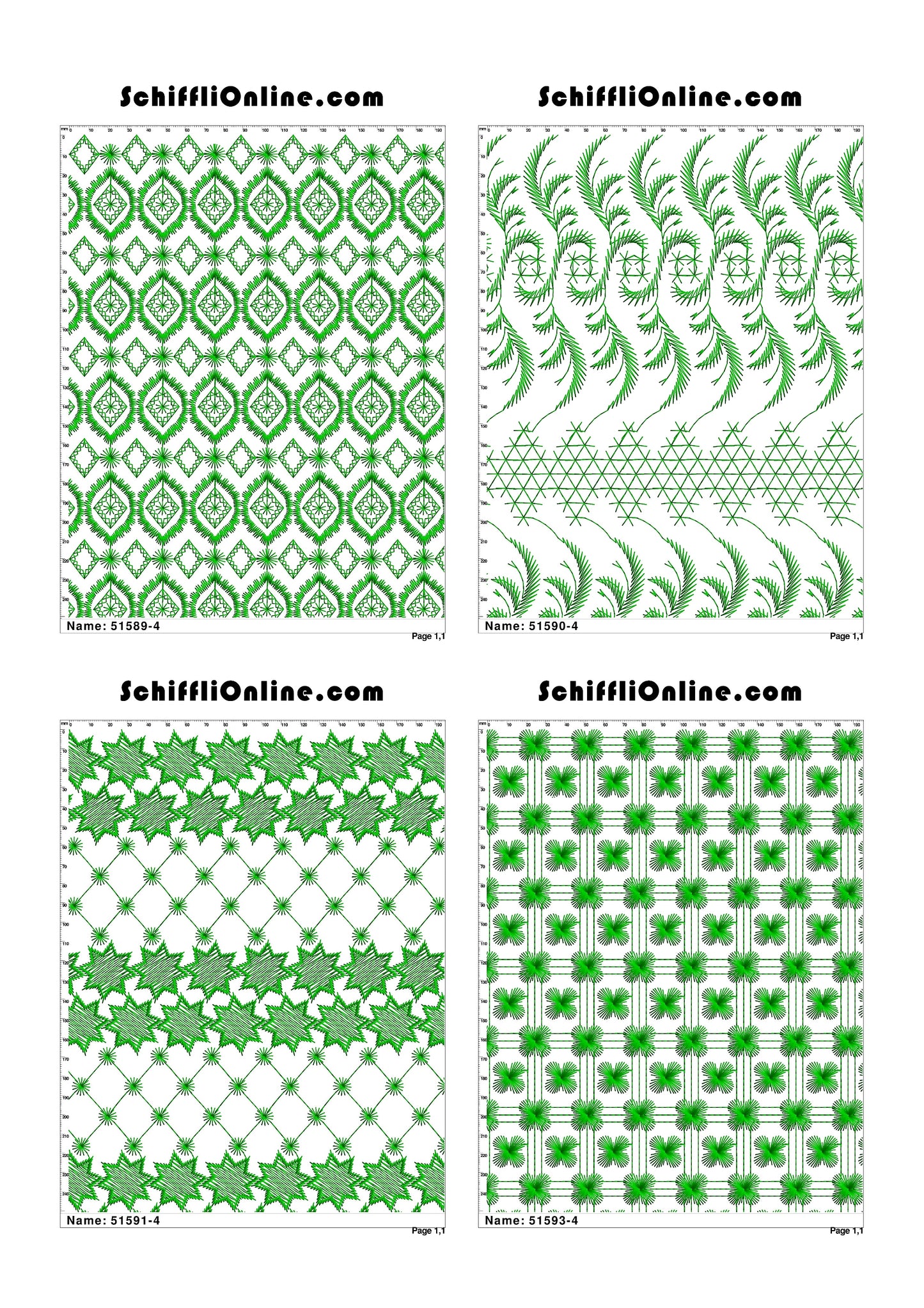 ALLOVER BORER 4X4 VOL 1 - 500 DESIGNS