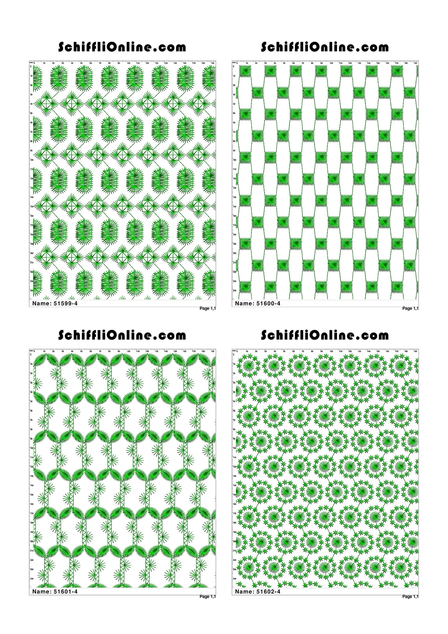 ALLOVER BORER 4X4 VOL 1 - 500 DESIGNS