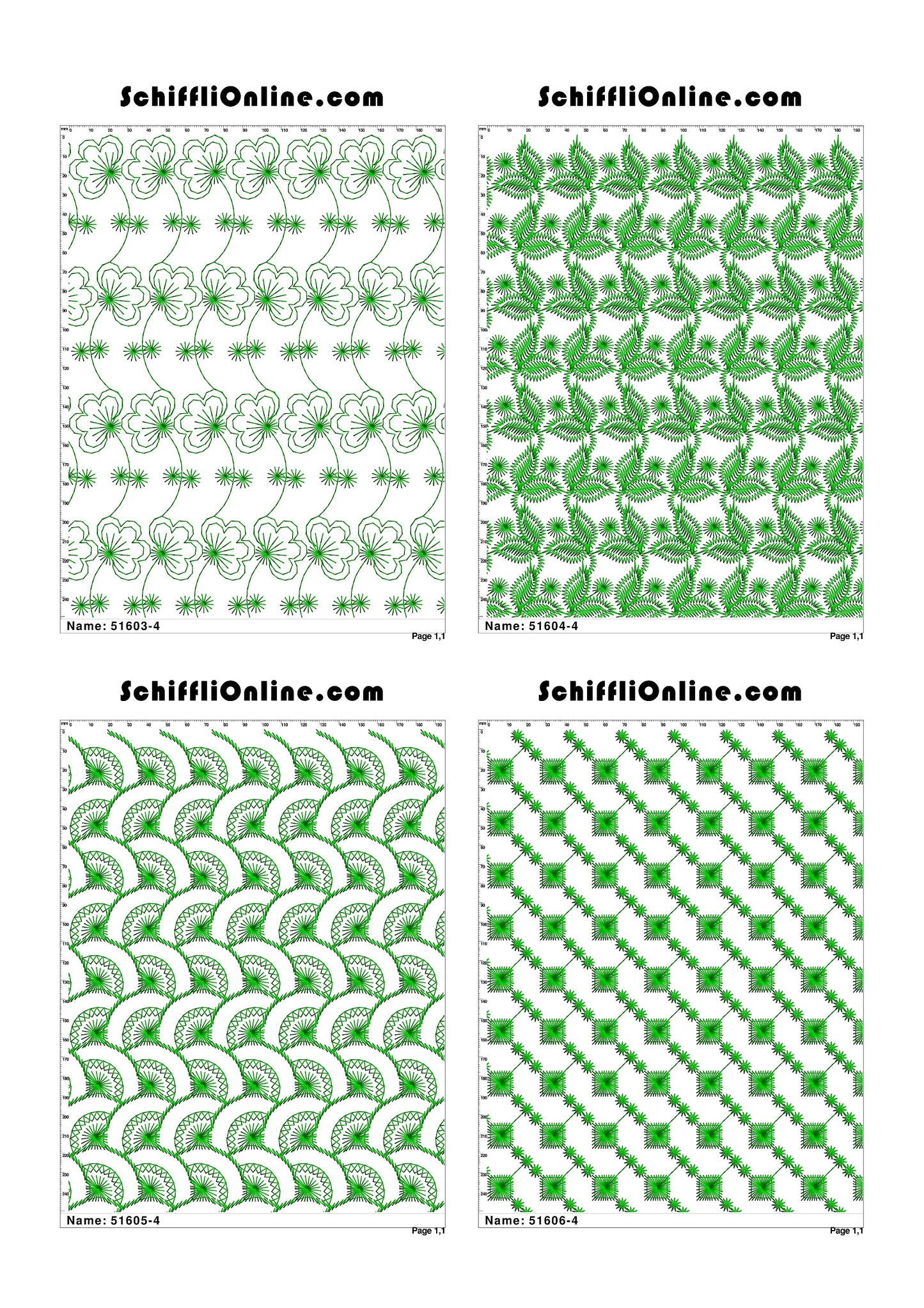ALLOVER BORER 4X4 VOL 1 - 500 DESIGNS