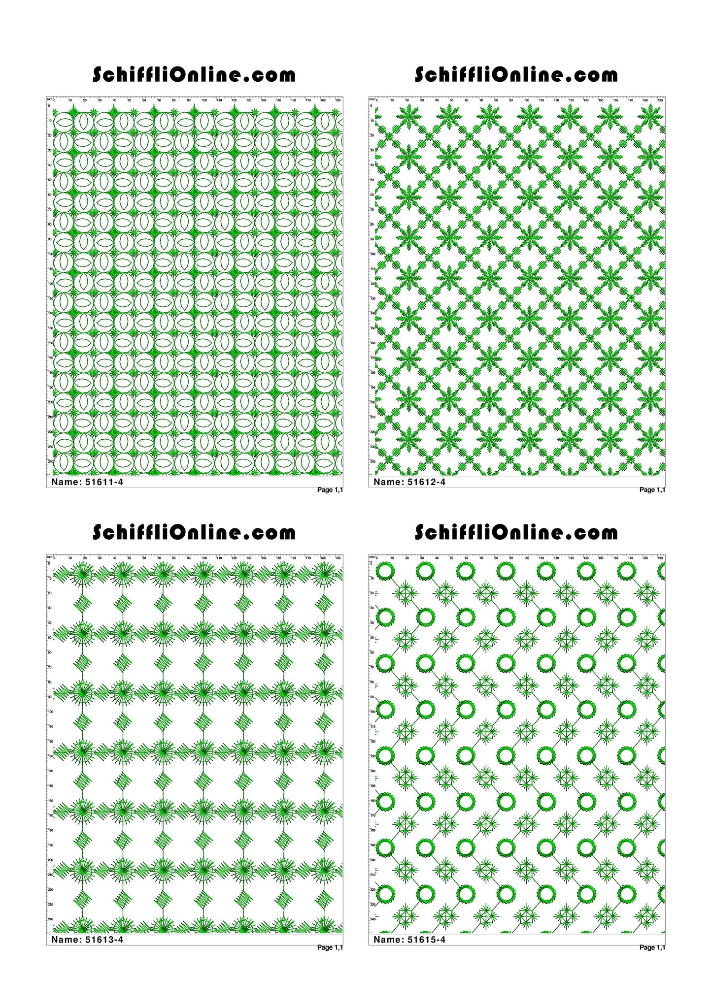 ALLOVER BORER 4X4 VOL 1 - 500 DESIGNS