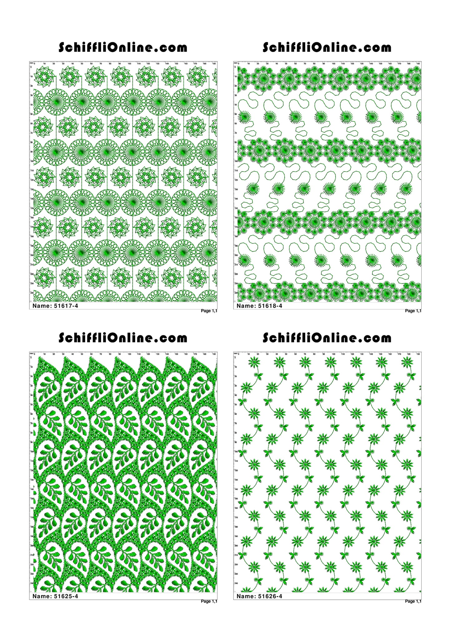 ALLOVER BORER 4X4 VOL 1 - 500 DESIGNS