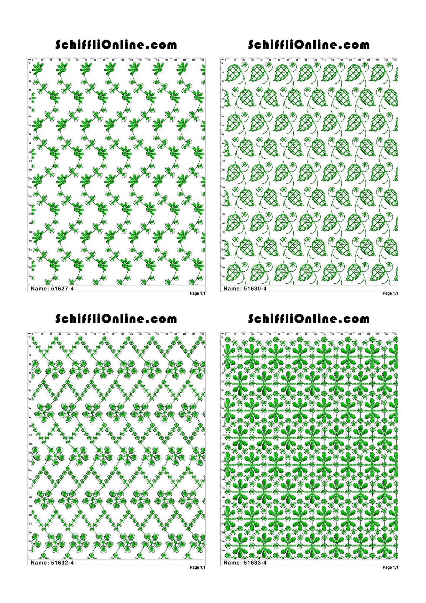 ALLOVER BORER 4X4 VOL 1 - 500 DESIGNS
