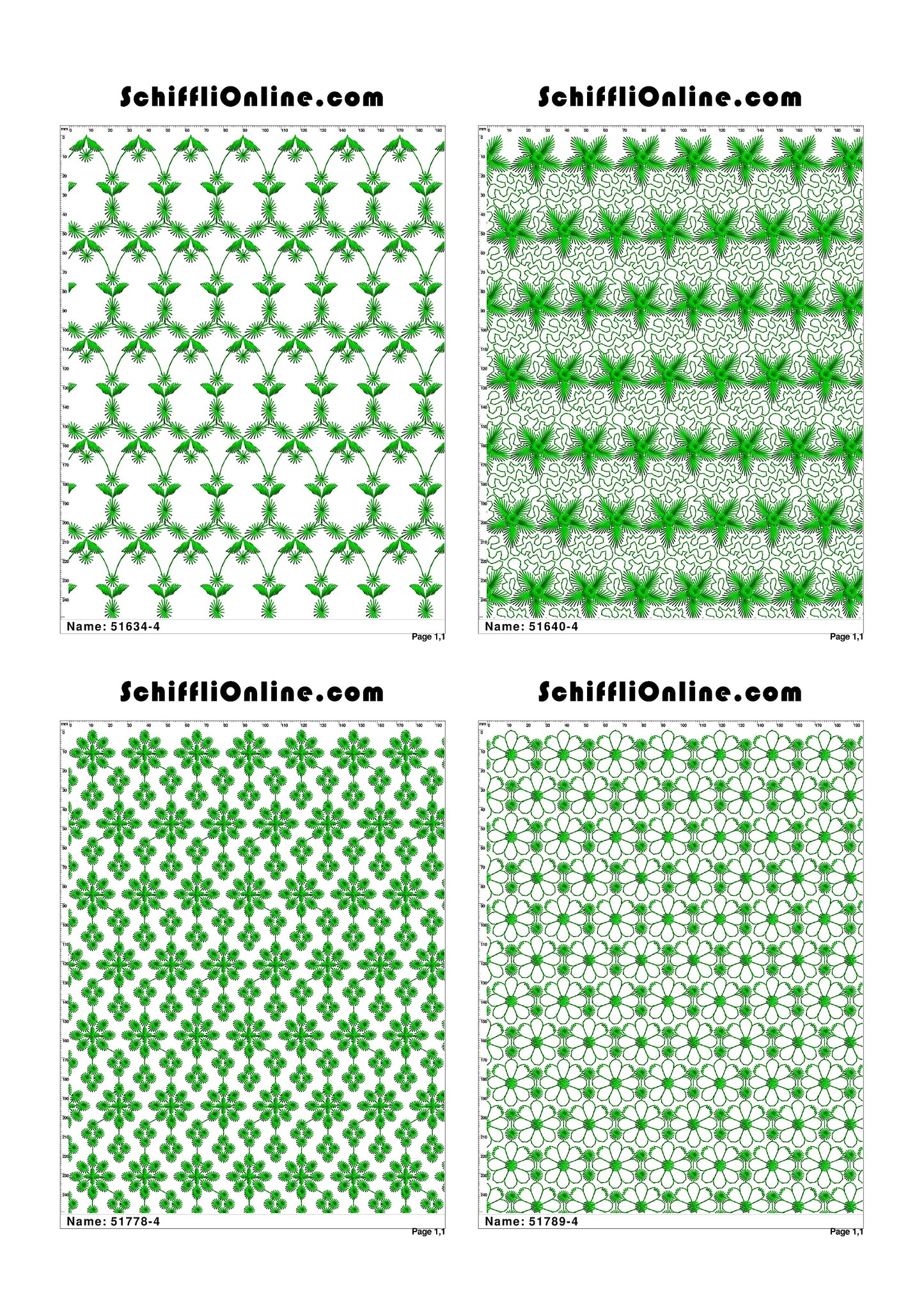ALLOVER BORER 4X4 VOL 1 - 500 DESIGNS