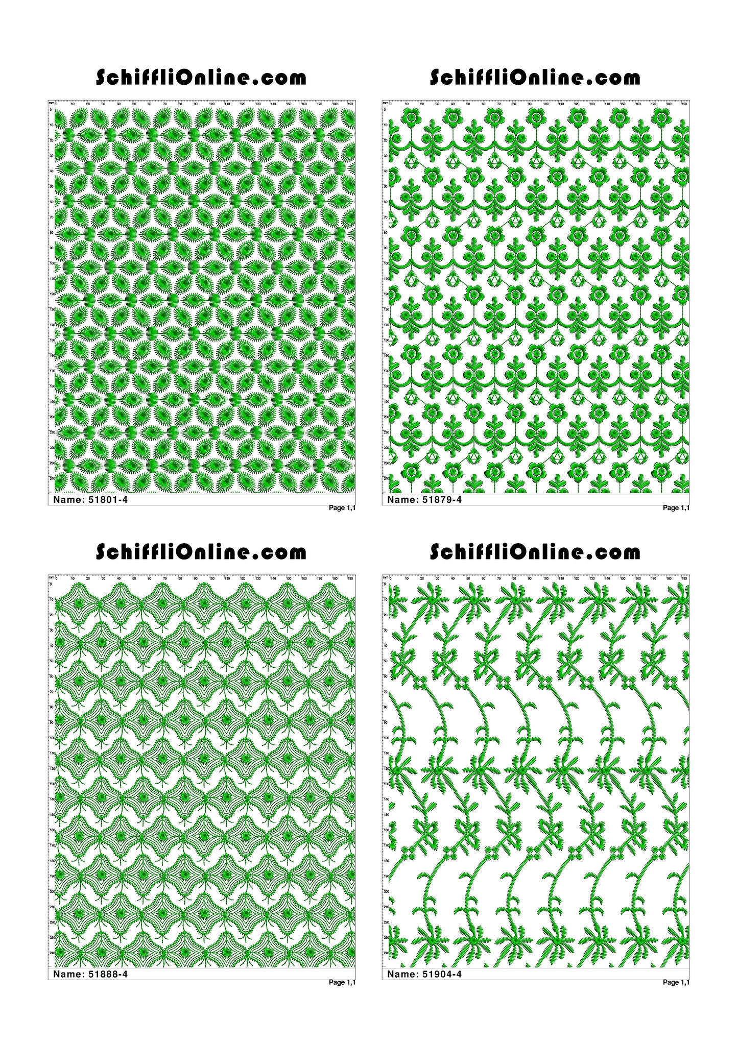 ALLOVER BORER 4X4 VOL 1 - 500 DESIGNS