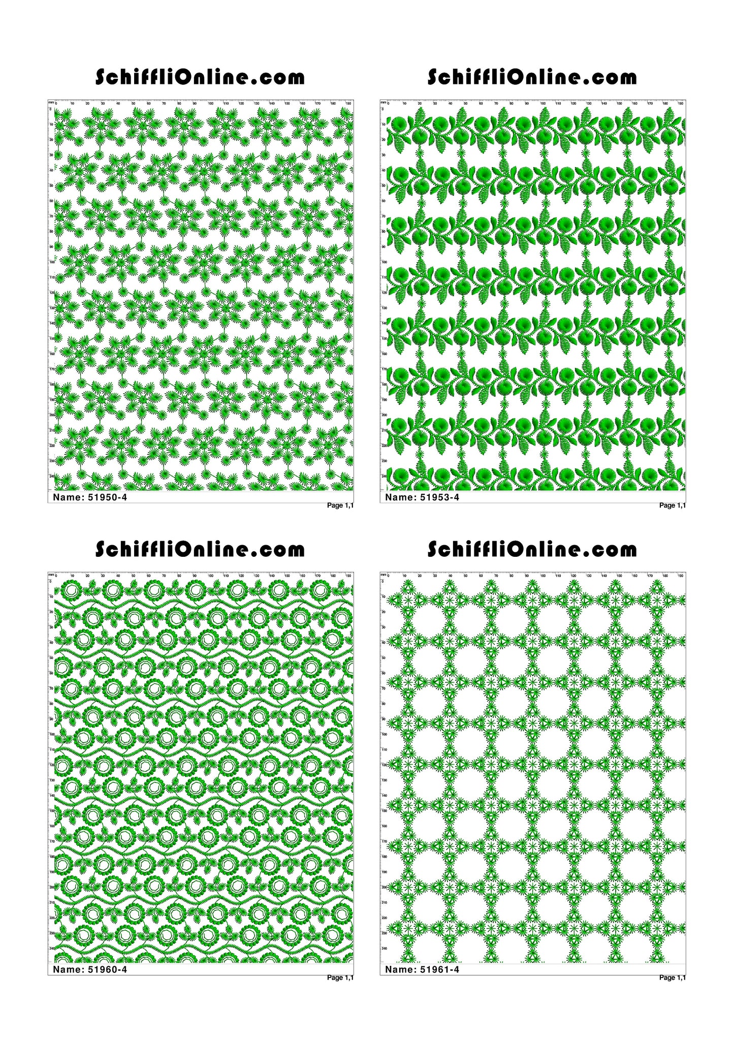 ALLOVER BORER 4X4 VOL 1 - 500 DESIGNS