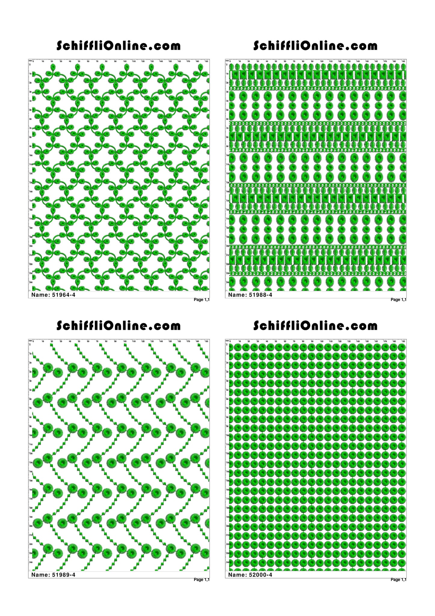 ALLOVER BORER 4X4 VOL 1 - 500 DESIGNS