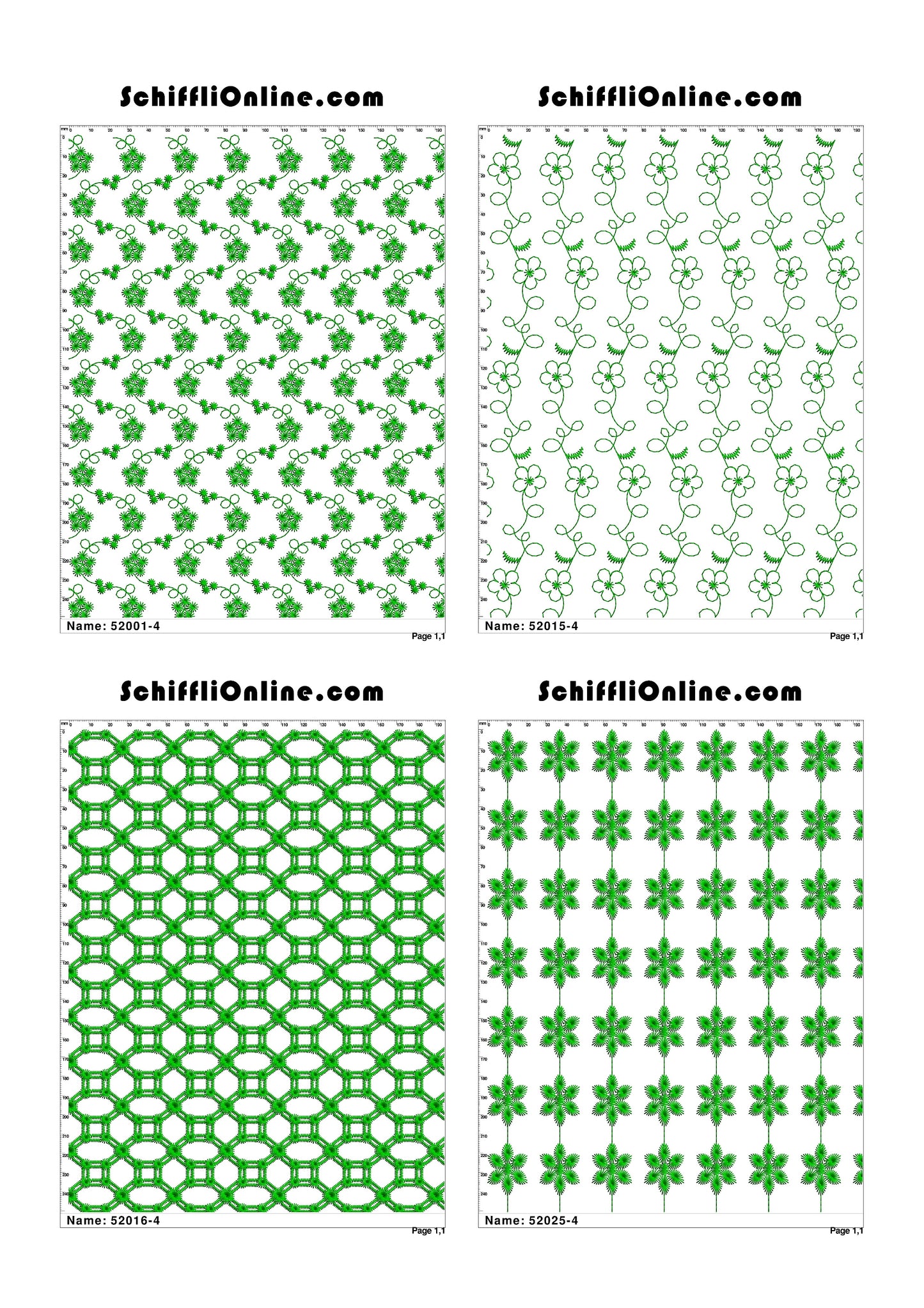 ALLOVER BORER 4X4 VOL 1 - 500 DESIGNS