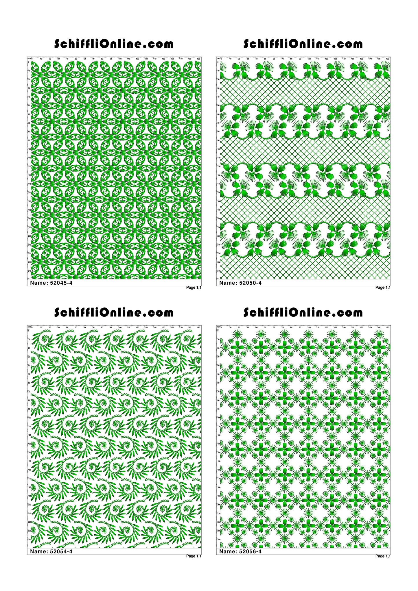 ALLOVER BORER 4X4 VOL 1 - 500 DESIGNS