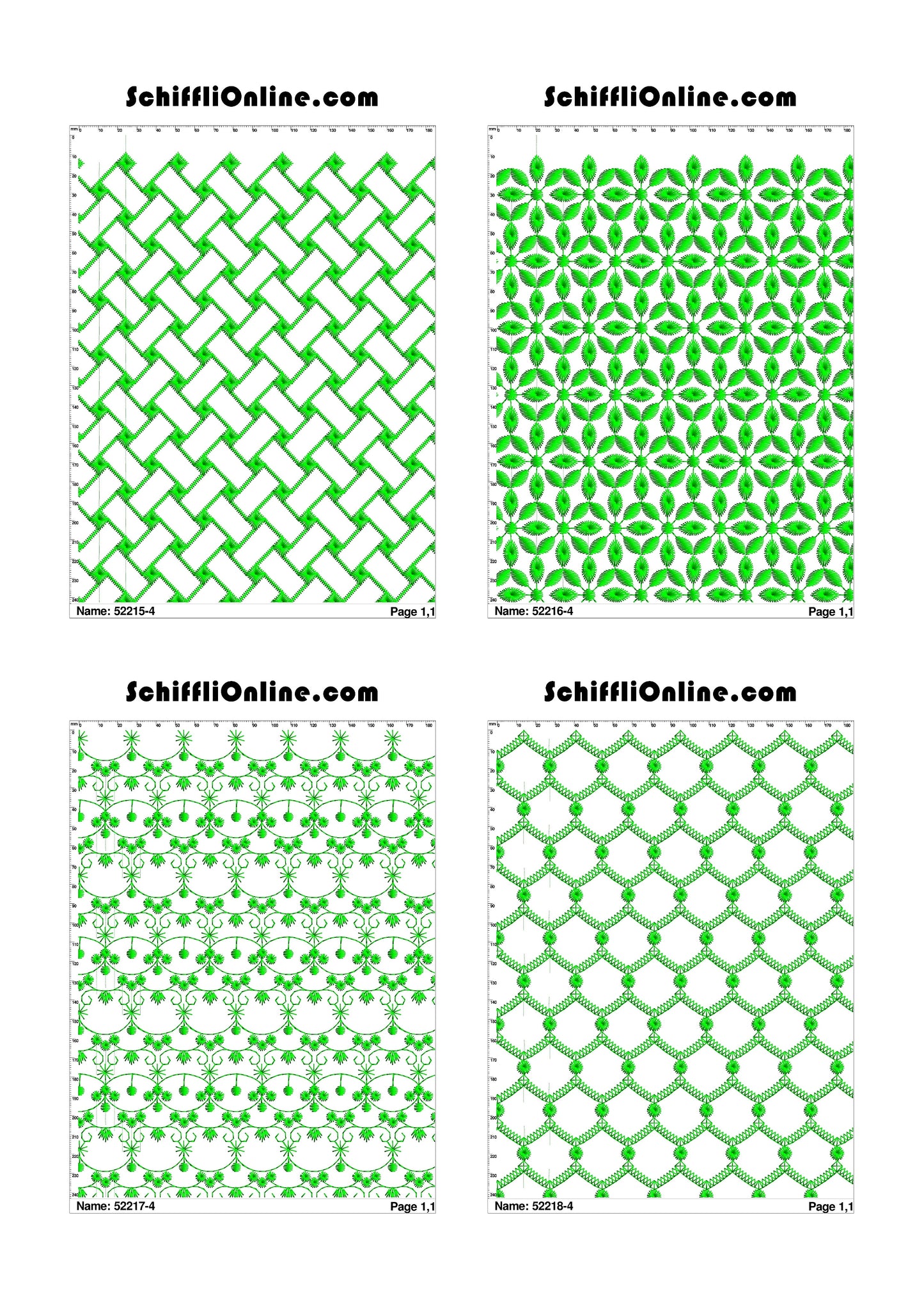 ALLOVER BORER 4X4 VOL 1 - 500 DESIGNS