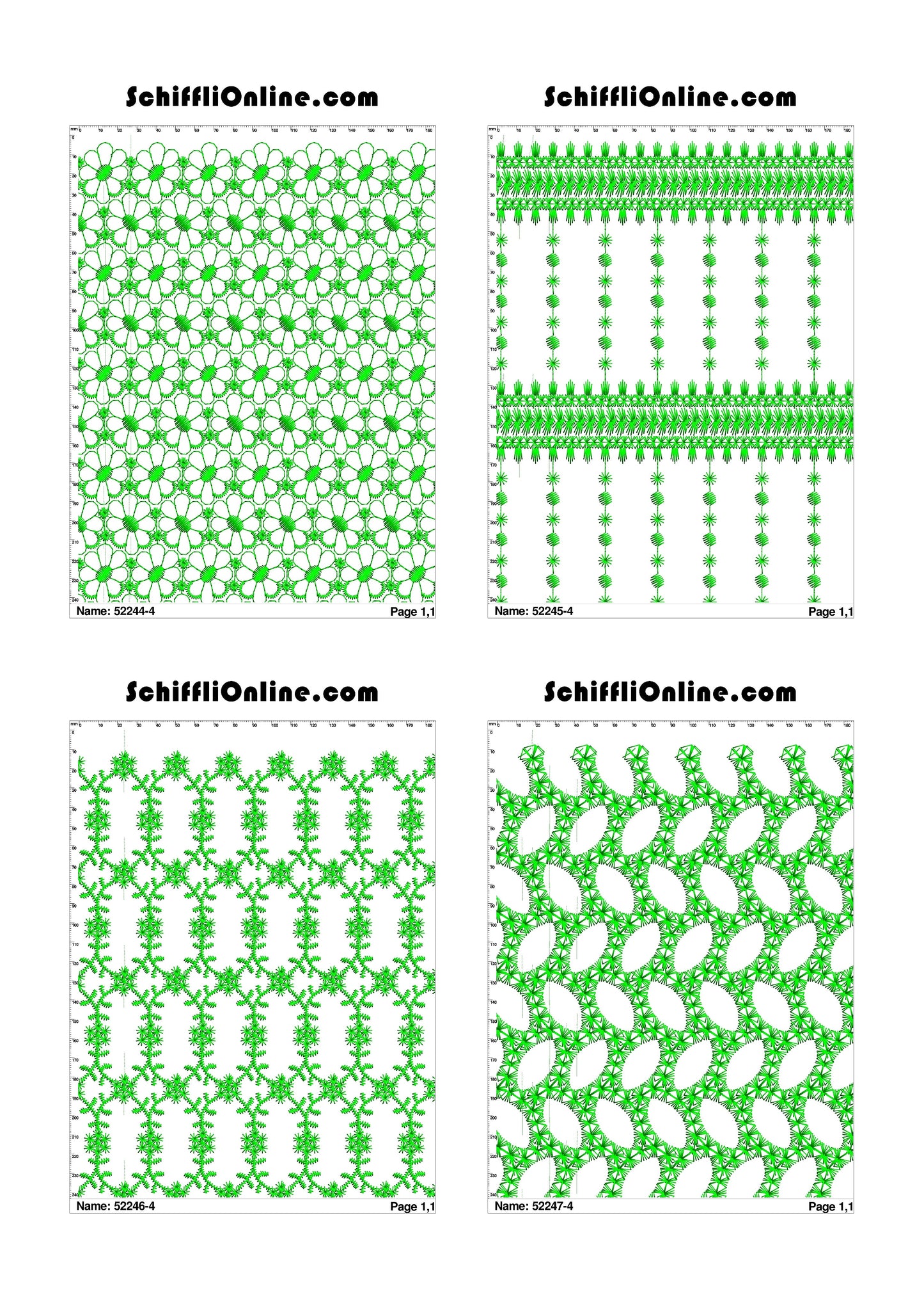 ALLOVER BORER 4X4 VOL 1 - 500 DESIGNS