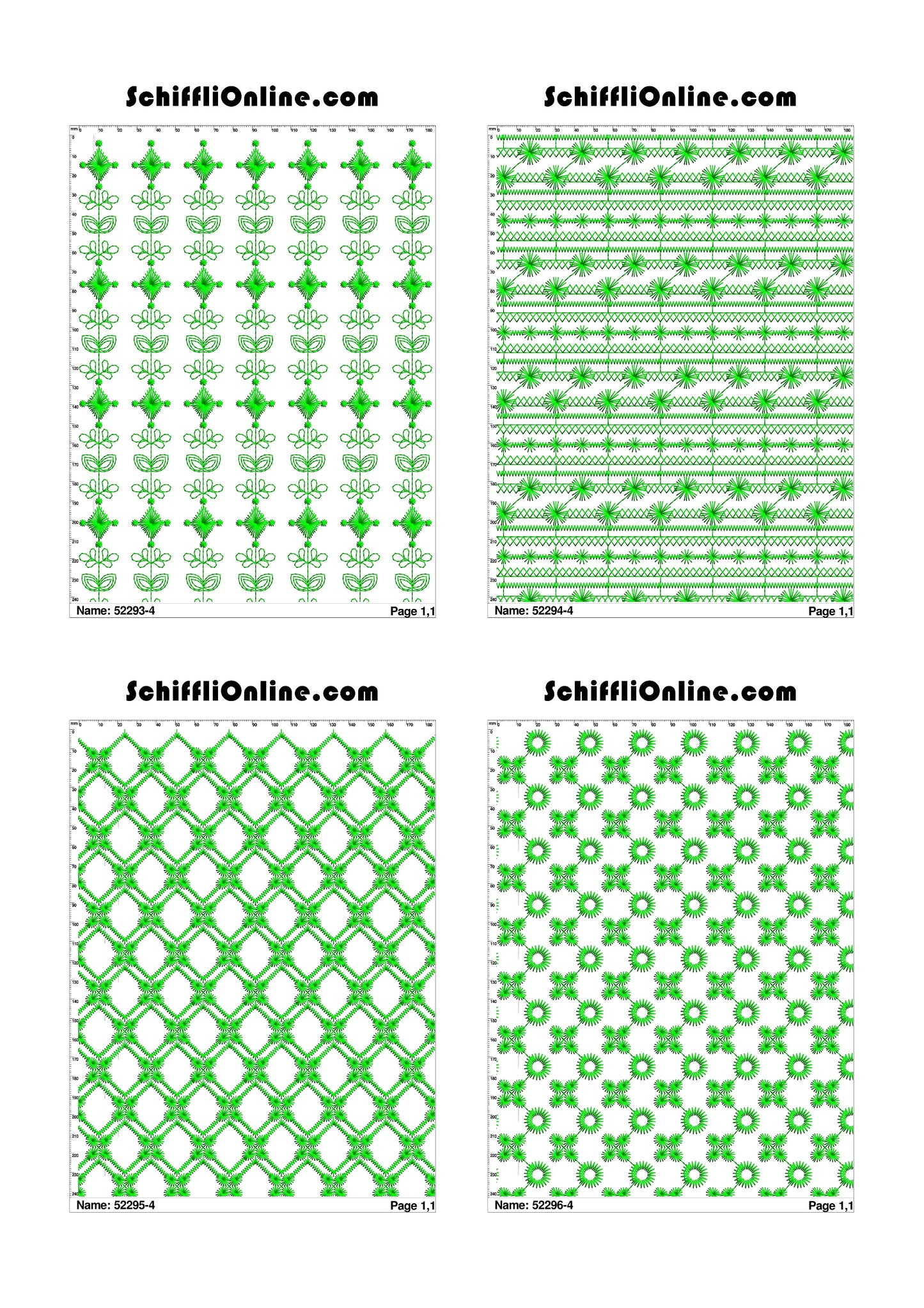 ALLOVER BORER 4X4 VOL 1 - 500 DESIGNS