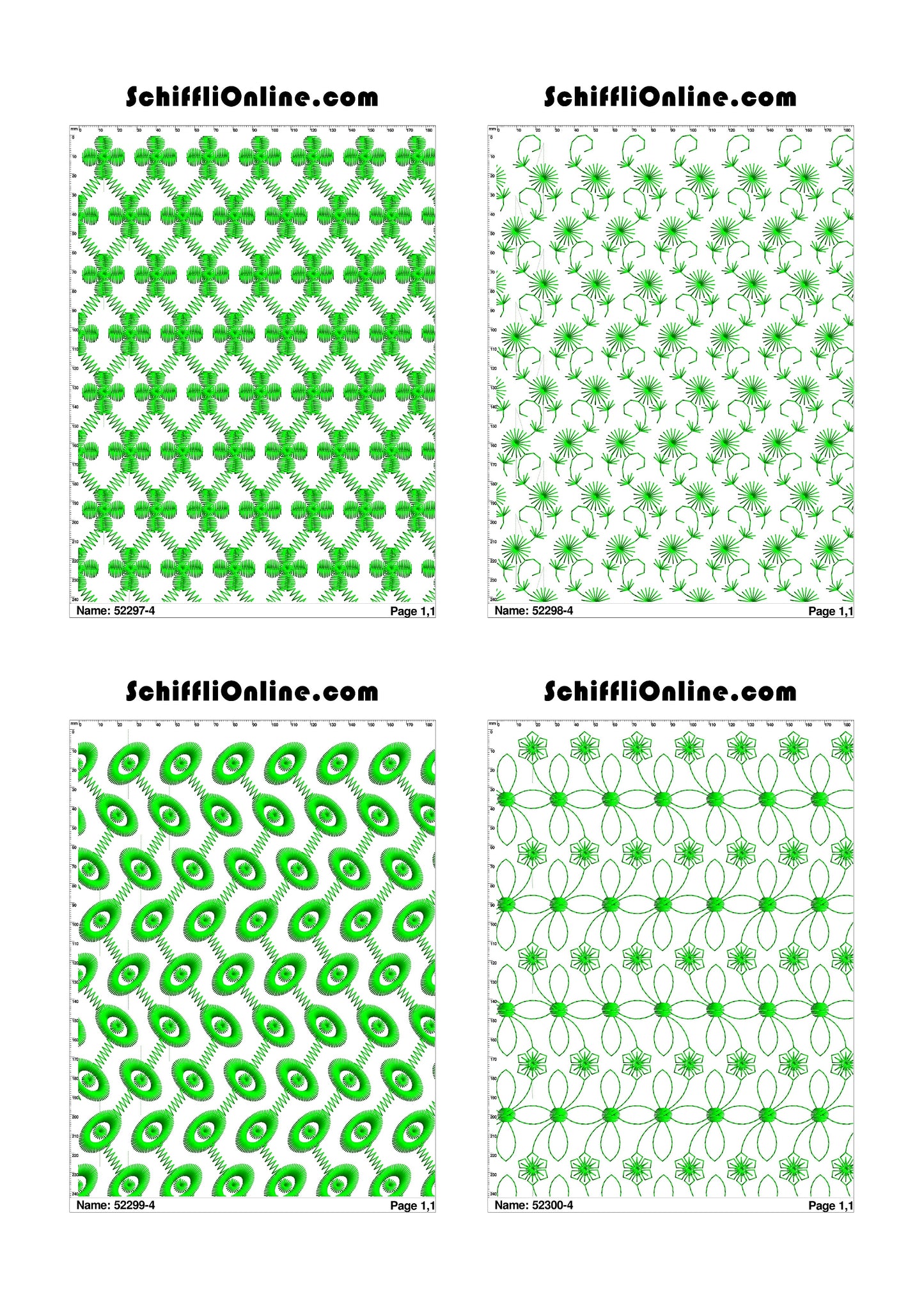 ALLOVER BORER 4X4 VOL 1 - 500 DESIGNS