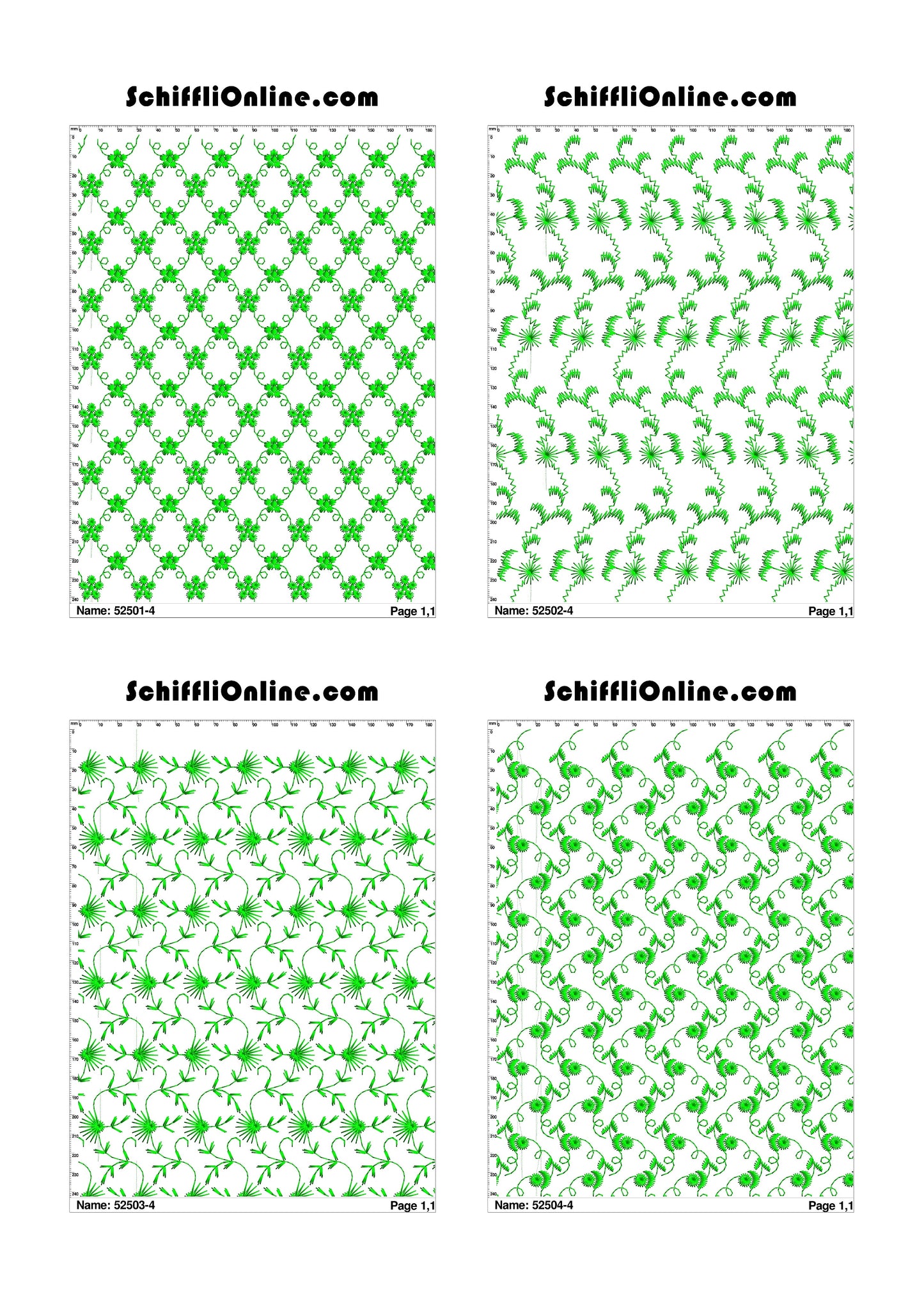 ALLOVER BORER 4X4 VOL 1 - 500 DESIGNS
