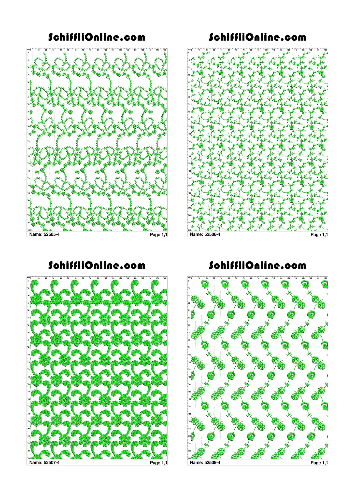 ALLOVER BORER 4X4 VOL 1 - 500 DESIGNS
