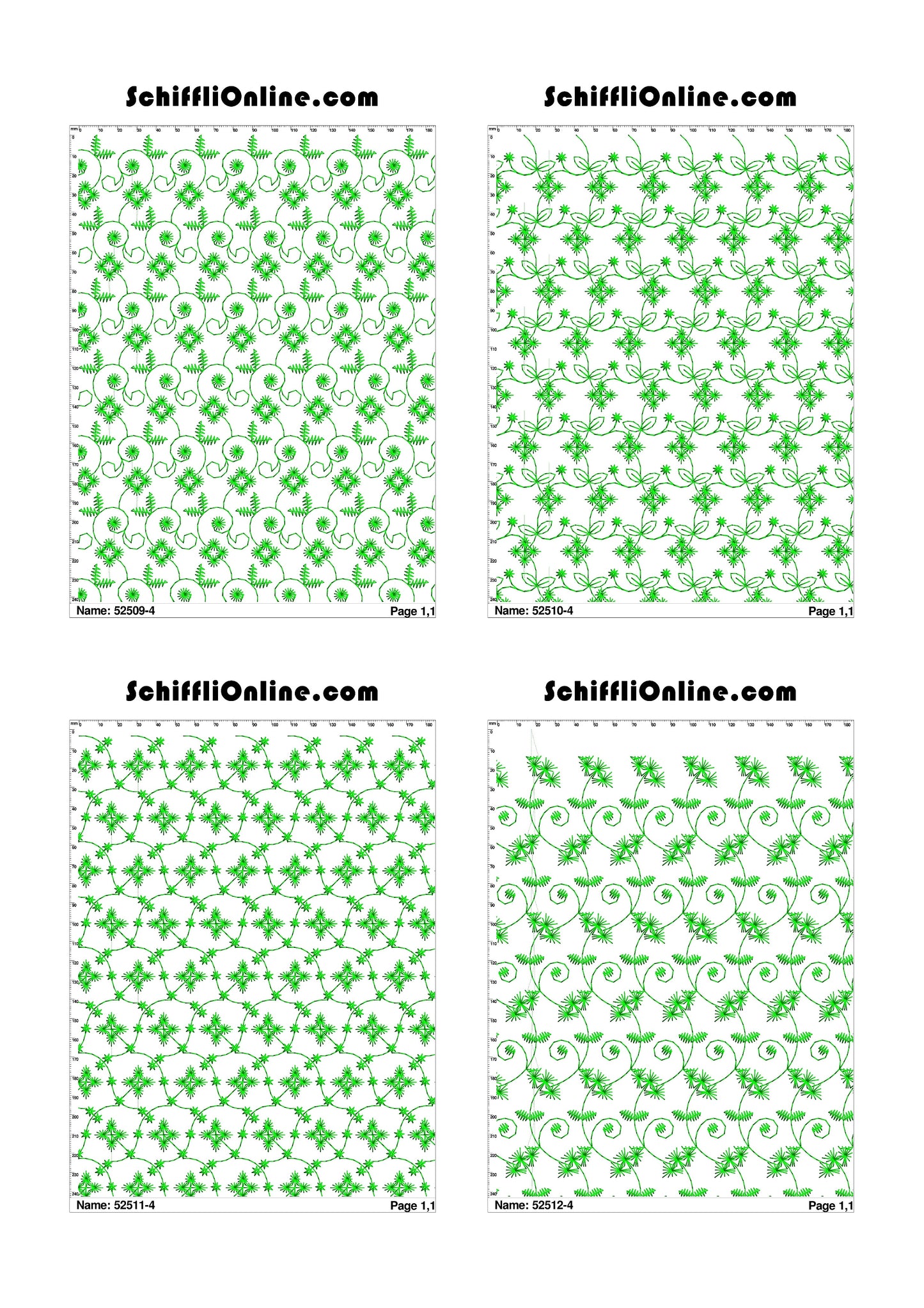 ALLOVER BORER 4X4 VOL 1 - 500 DESIGNS