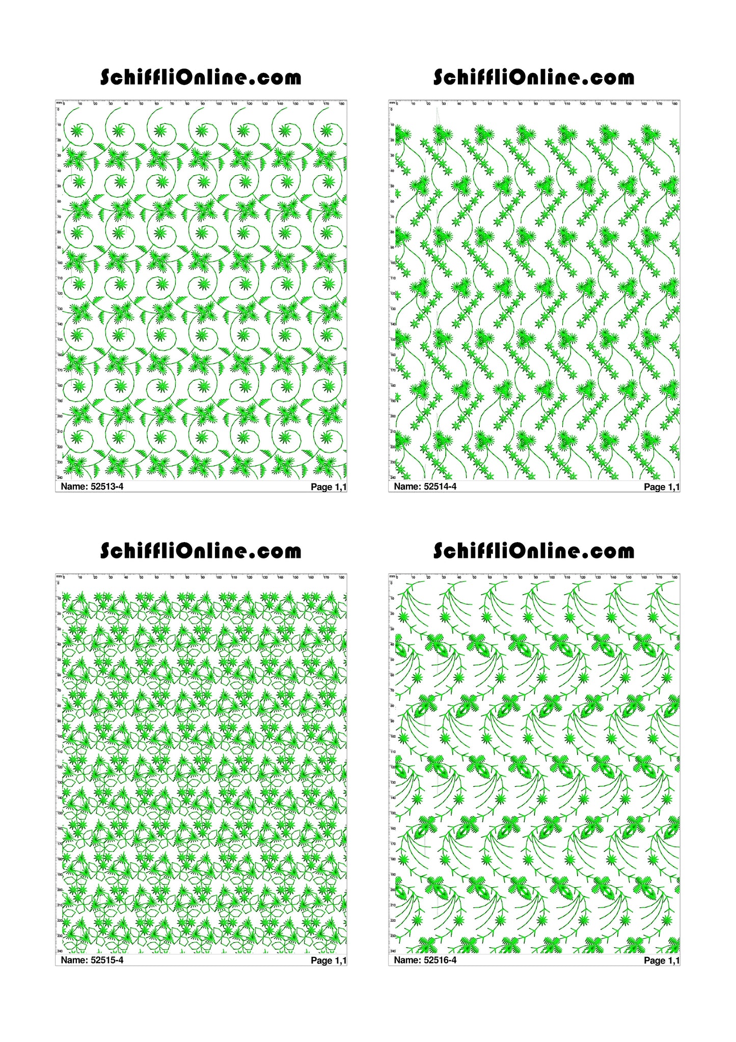 ALLOVER BORER 4X4 VOL 1 - 500 DESIGNS