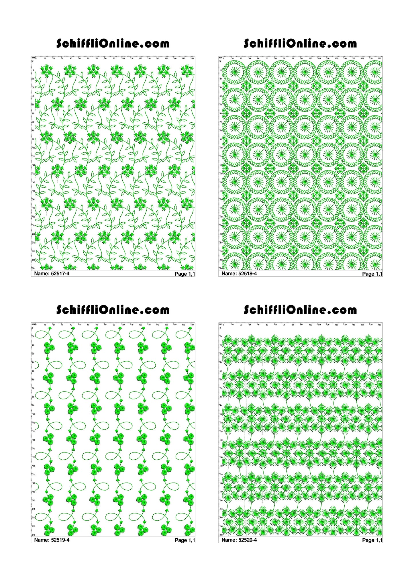 ALLOVER BORER 4X4 VOL 1 - 500 DESIGNS
